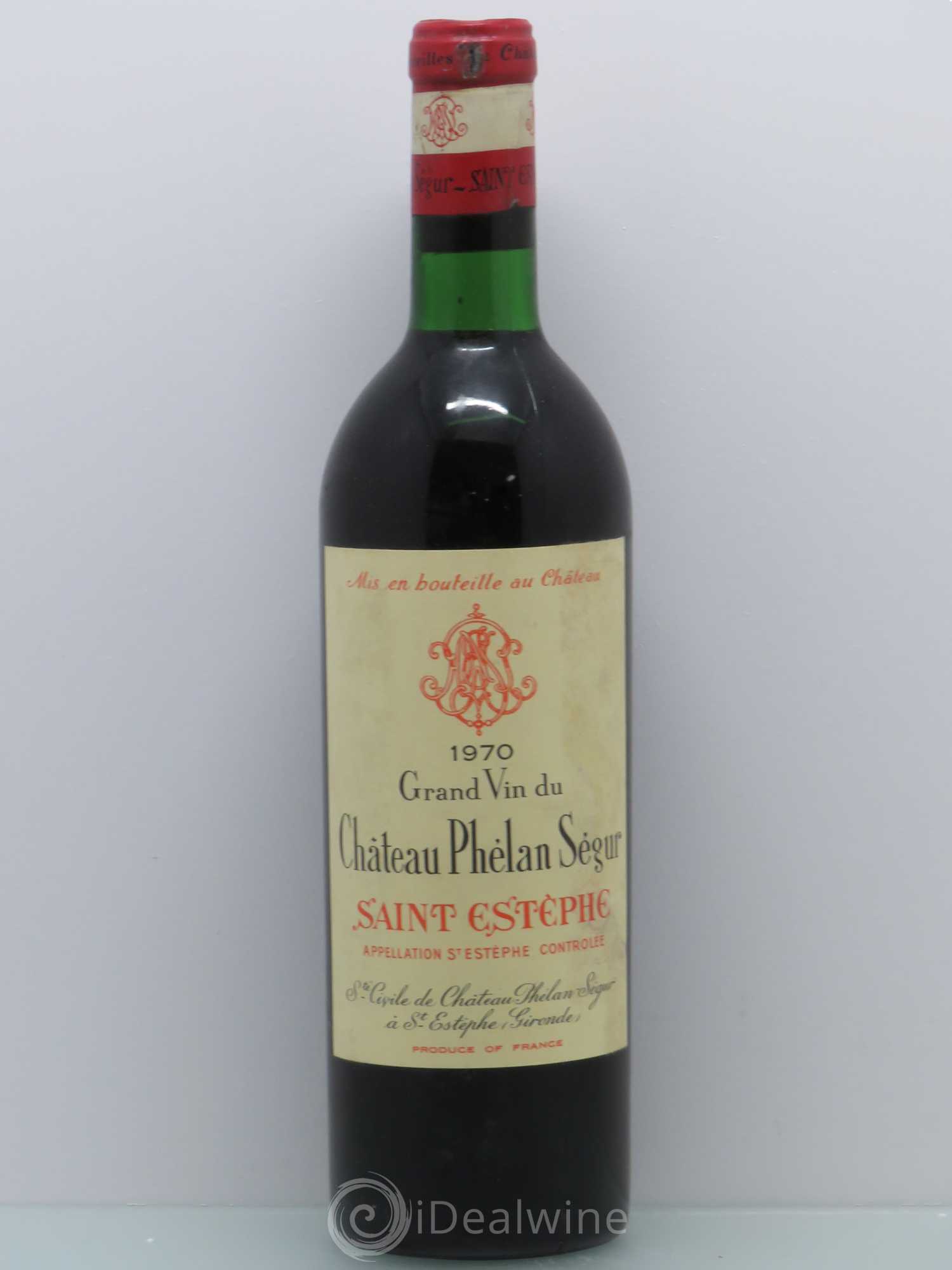 Château Phélan Ségur 1970 - Lot de 1 bouteille - 0