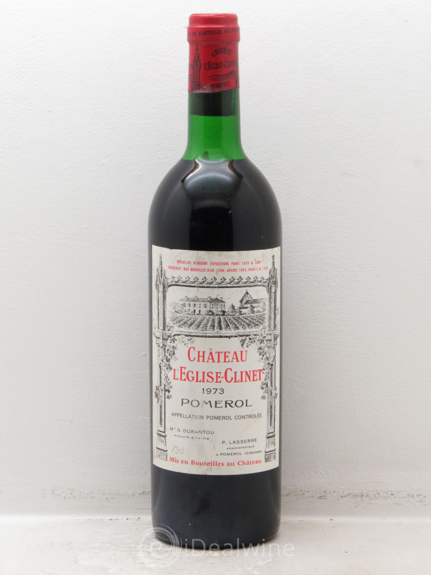 Château l' Église Clinet 1973 - Lot de 1 bouteille - 0