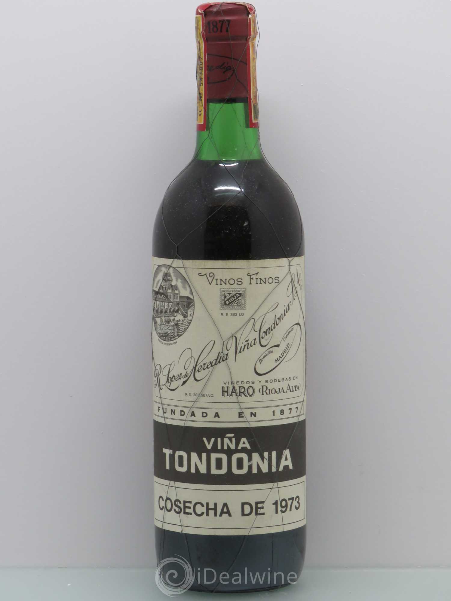 Rioja DOCA Viña Tondonia 1973 - Lot de 1 bouteille - 0