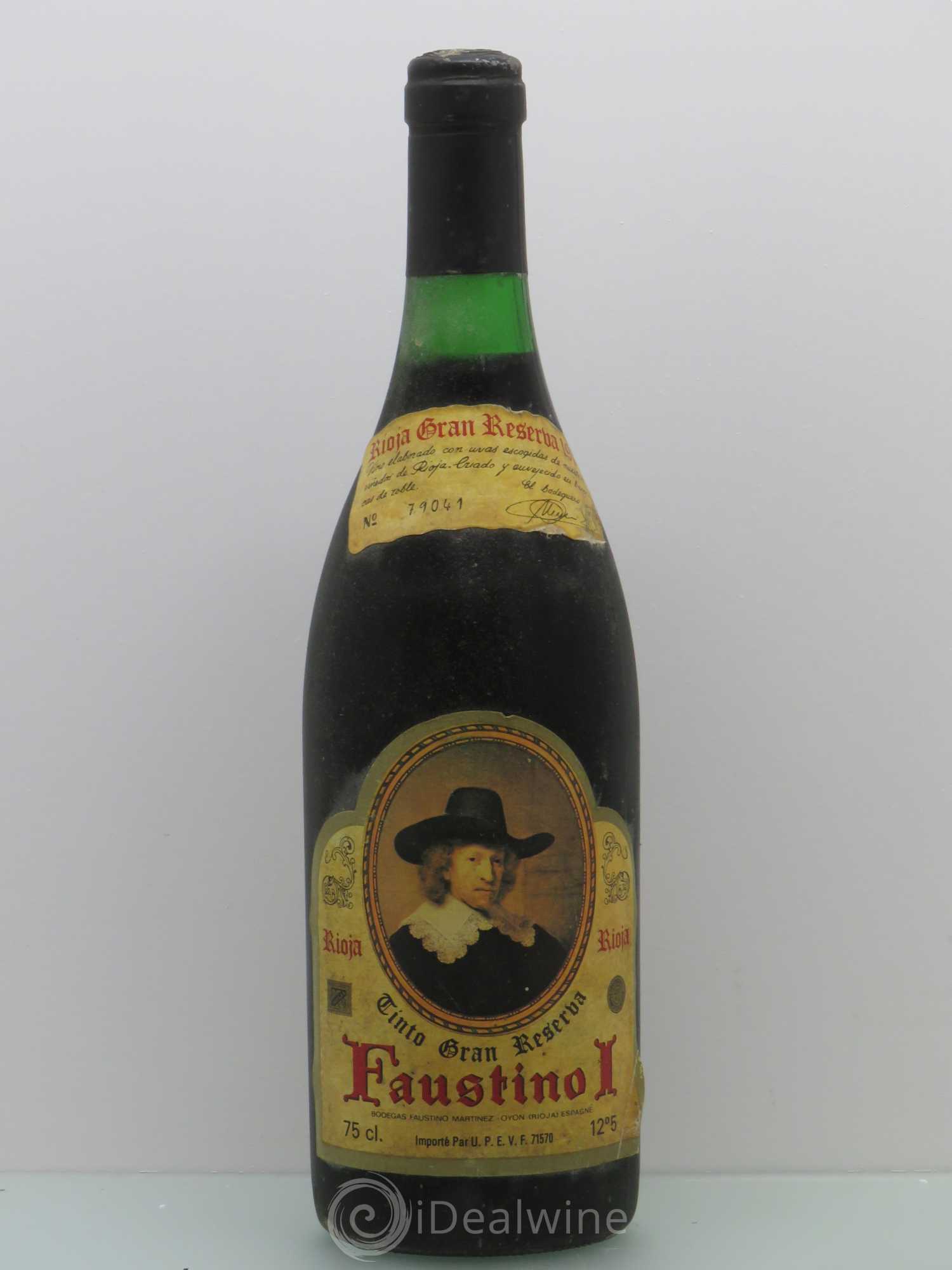 Rioja DOCA Faustino I Gran Reserva 1974 - Lot de 1 bouteille - 0
