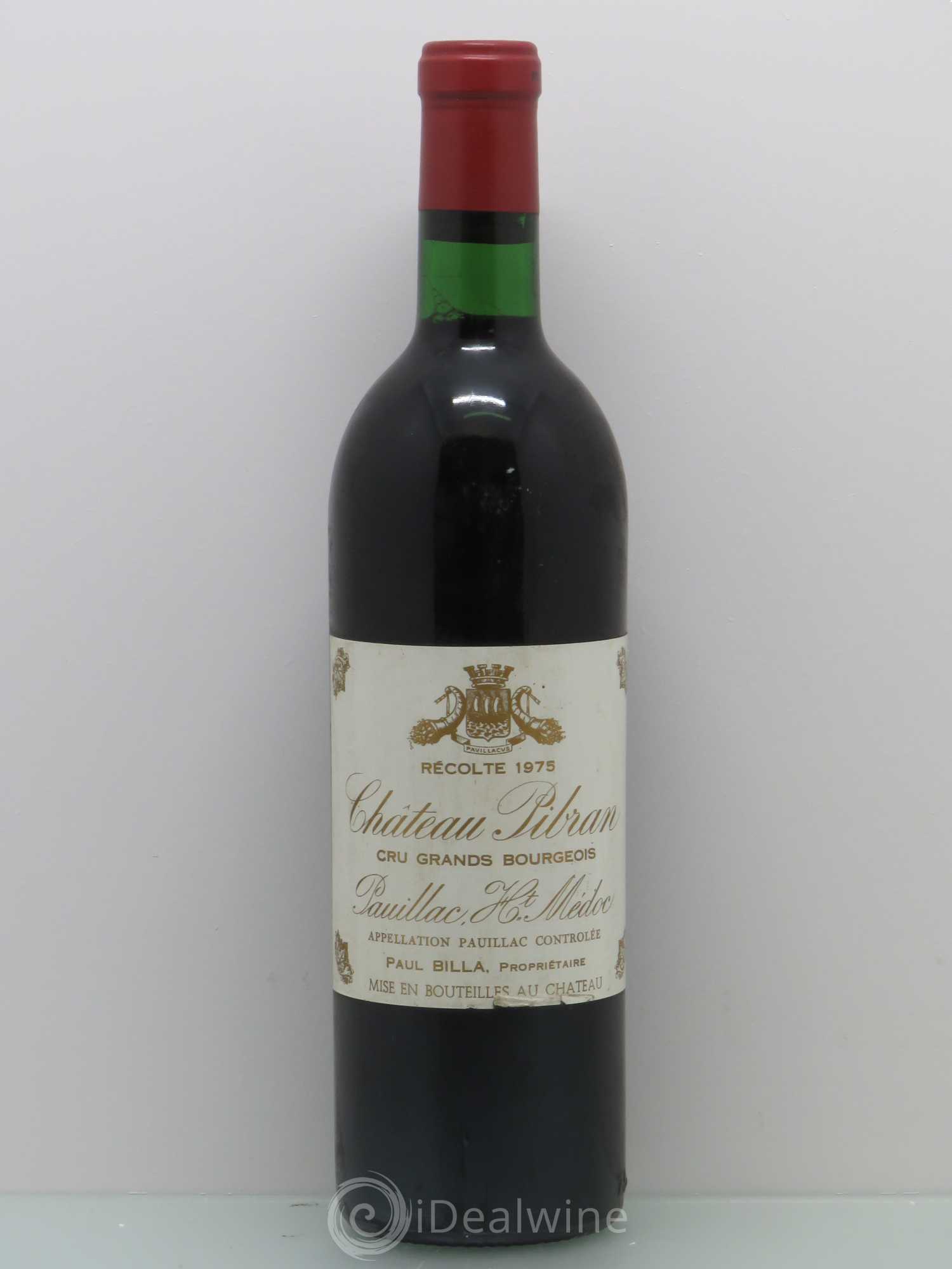 Château Pibran 1975 - Lot de 1 bouteille - 0