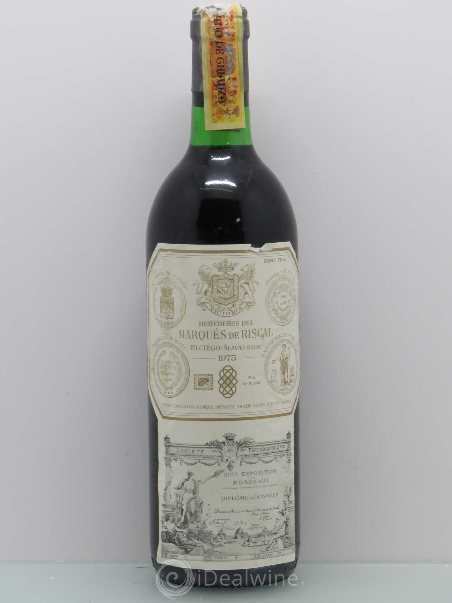 Rioja DOCA Marques De Riscal 1975 - Lotto di 1 bottiglia - 0