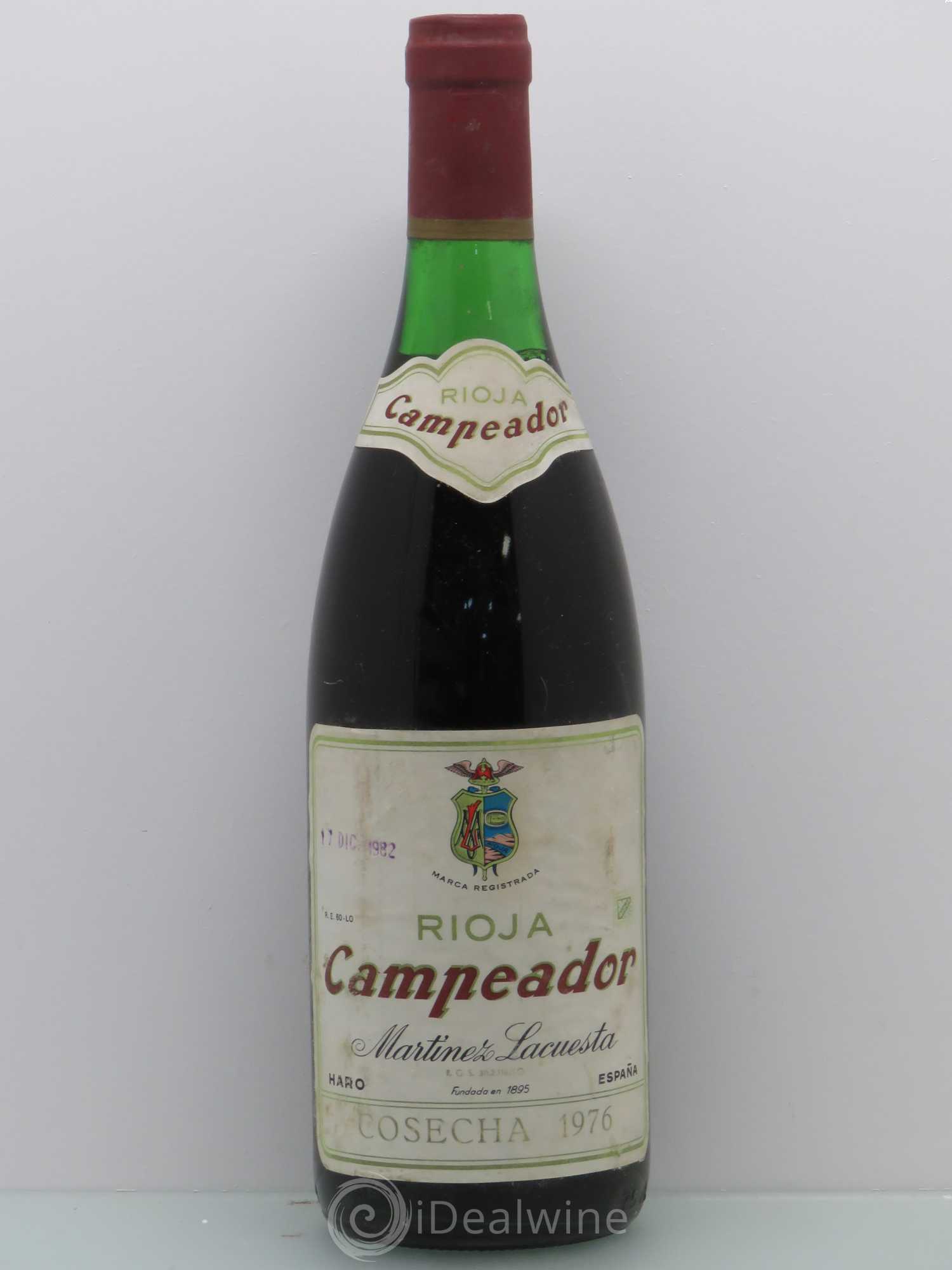 Rioja DOCA Martinez Lacuesta Campeador Reserva 1976 - Lotto di 1 bottiglia - 0