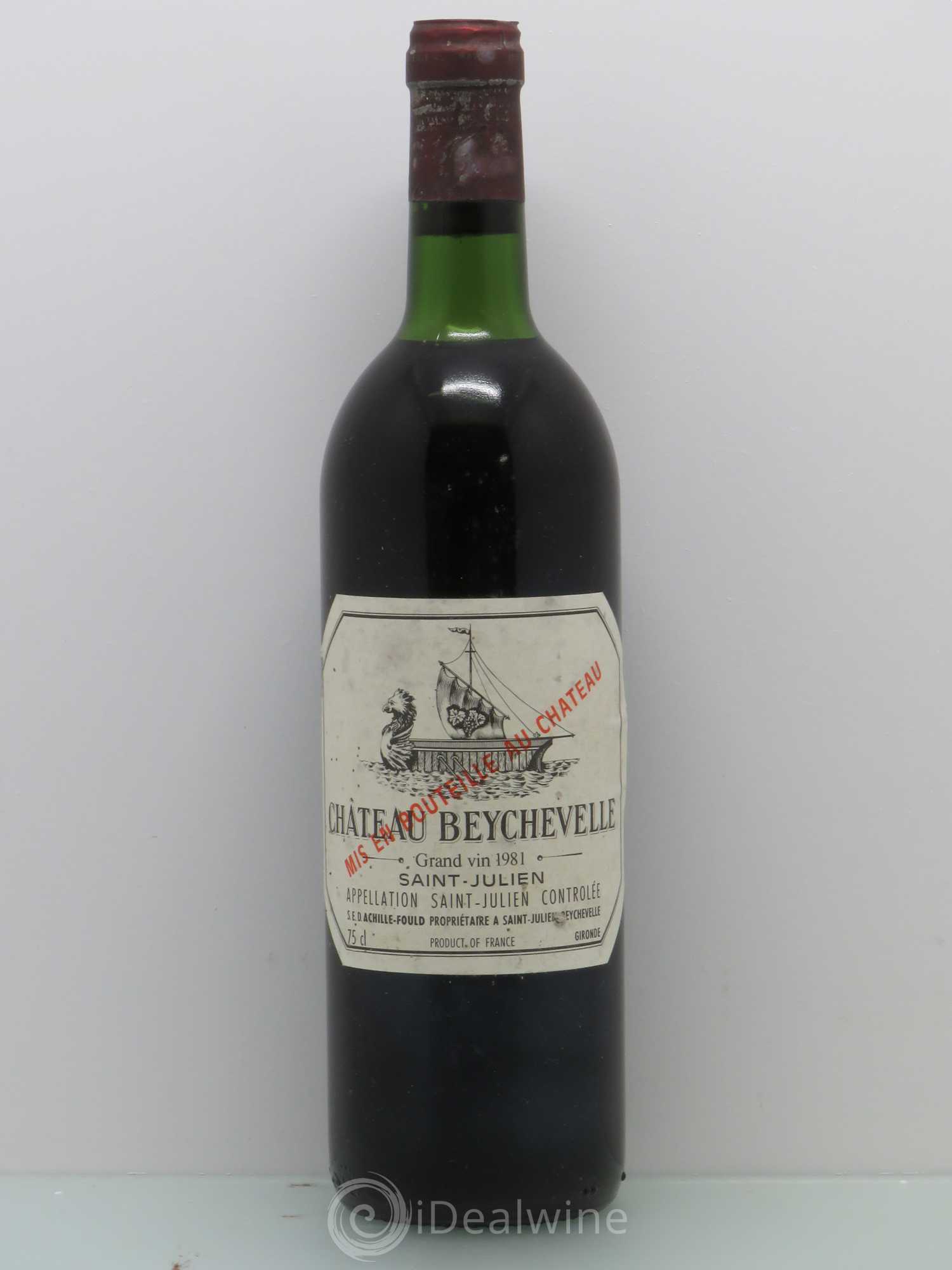 Château Beychevelle 4ème Grand Cru Classé 1981 - Lot de 1 bouteille - 0