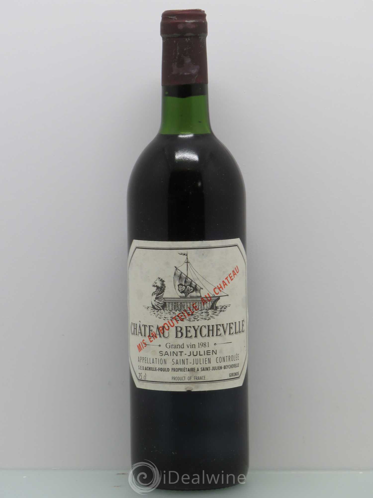 Château Beychevelle 4ème Grand Cru Classé 1981 - Lot de 1 bouteille - 0