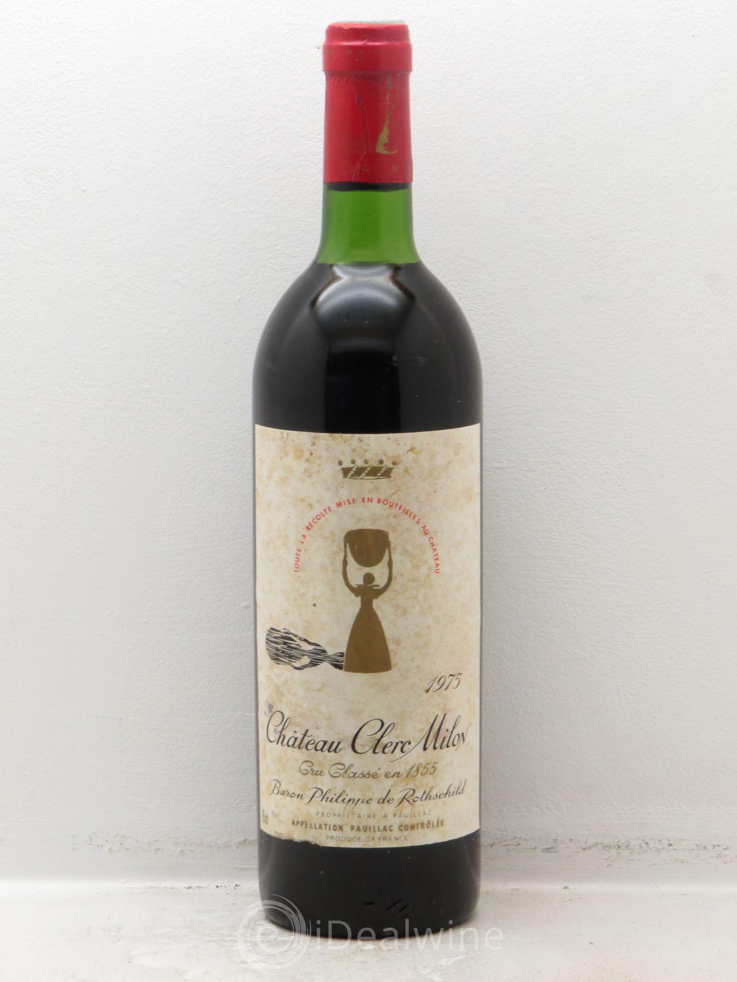 Château Clerc Milon 5ème Grand Cru Classé 1975 - Lot de 1 bouteille - 0