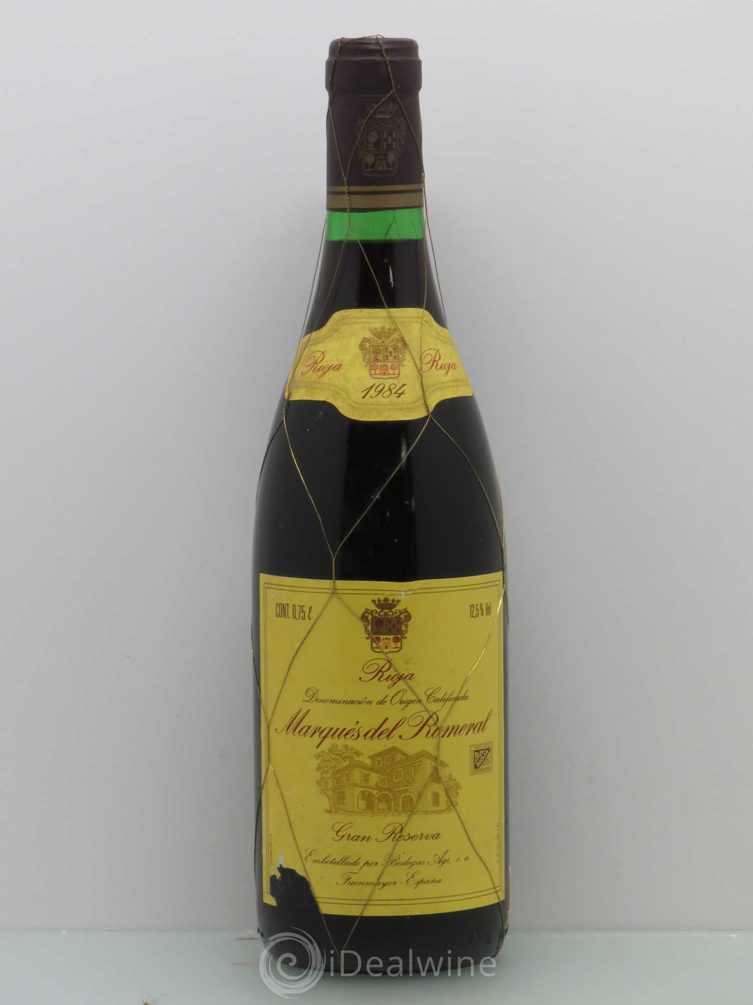 Rioja DOCA Marques Del Romeral Gran Reserva 1984 - Lot de 1 bouteille - 0