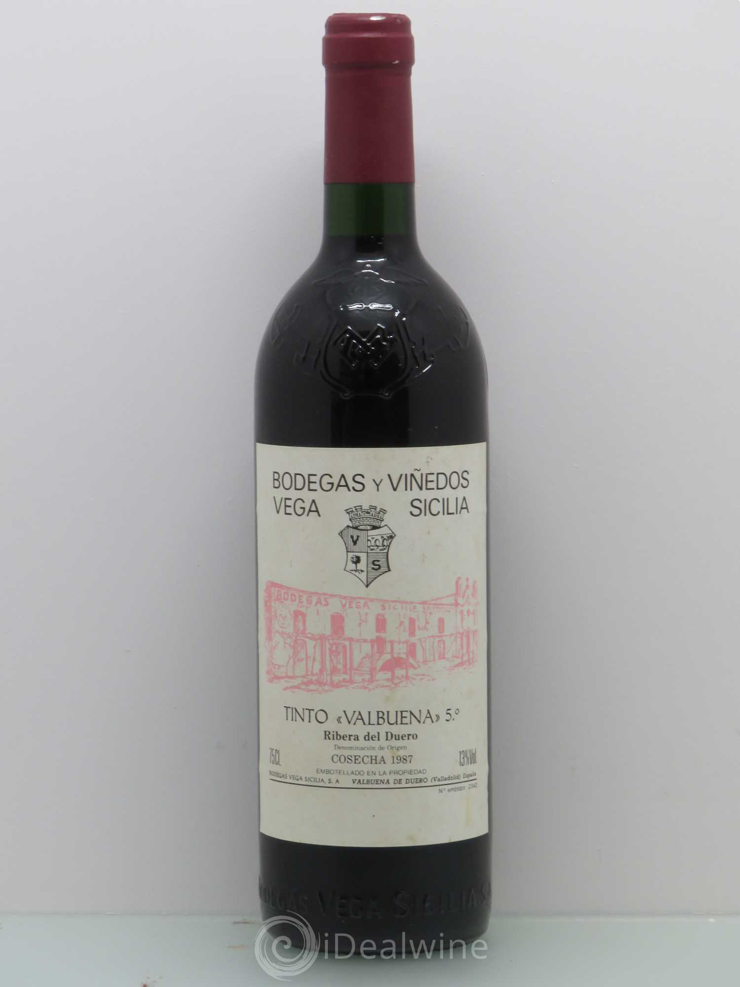 Ribera Del Duero DO Vega Sicilia Valbuena 5 ano Famille Alvarez 1987 - Lot de 1 bouteille - 0