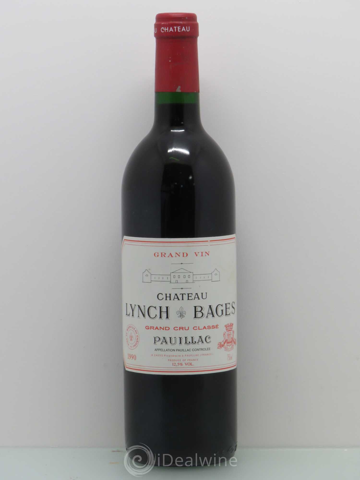 Château Lynch Bages 5ème Grand Cru Classé 1990 - Lot de 1 bouteille - 0