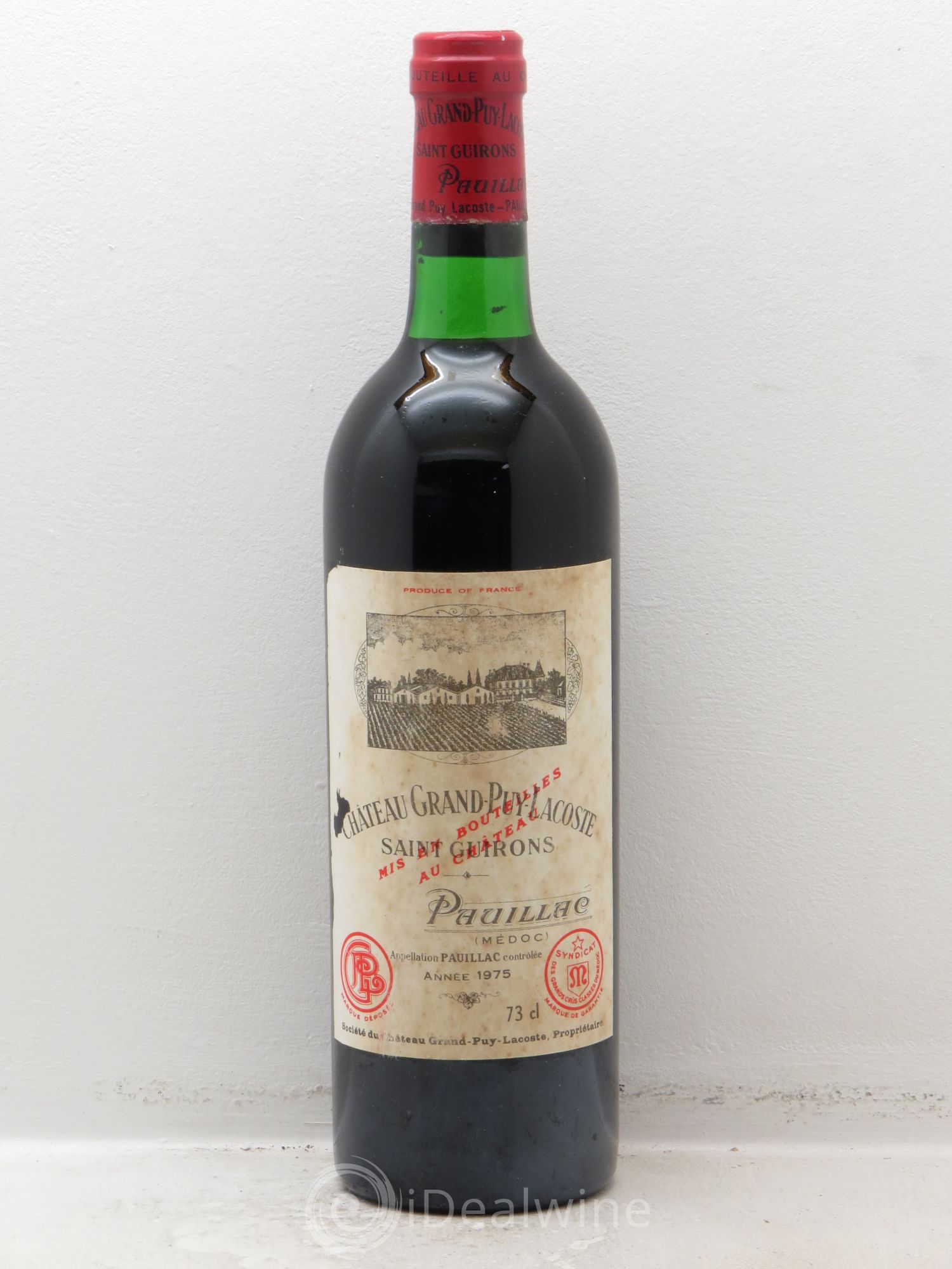 Château Grand Puy Lacoste 5ème Grand Cru Classé 1975 - Lot de 1 bouteille - 0