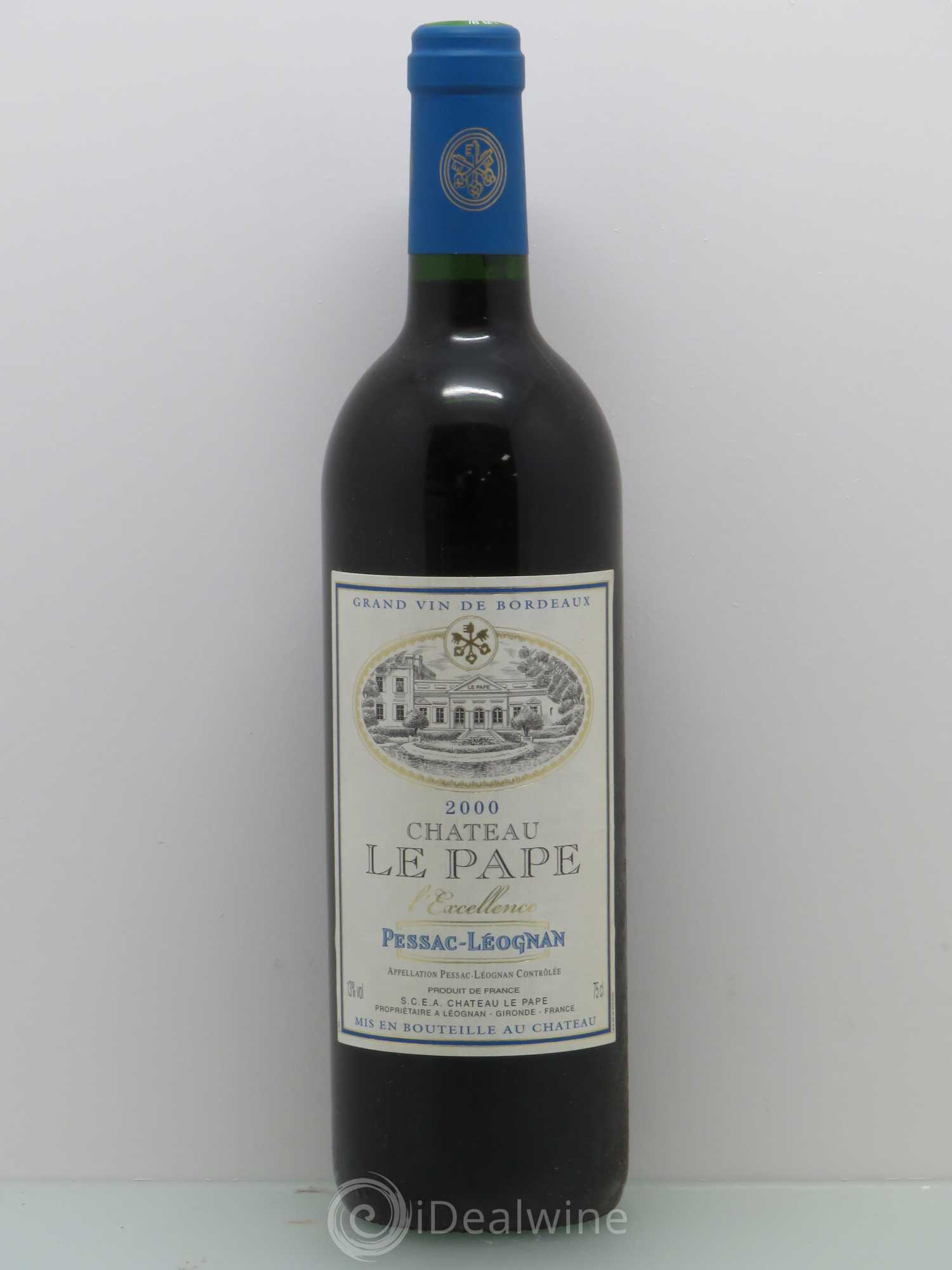 Pessac-Léognan Château Le Pape 2000 - Lot de 1 bouteille - 0