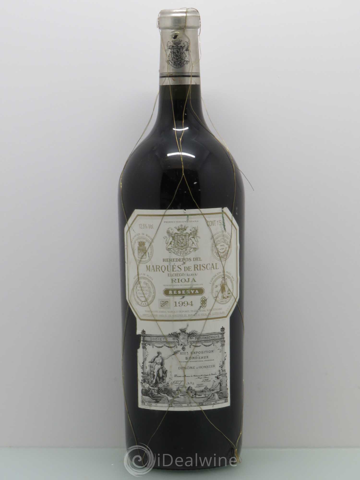 Rioja DOCA Reserva Marqués de Riscal 1994 - Posten von 1 Magnum - 0