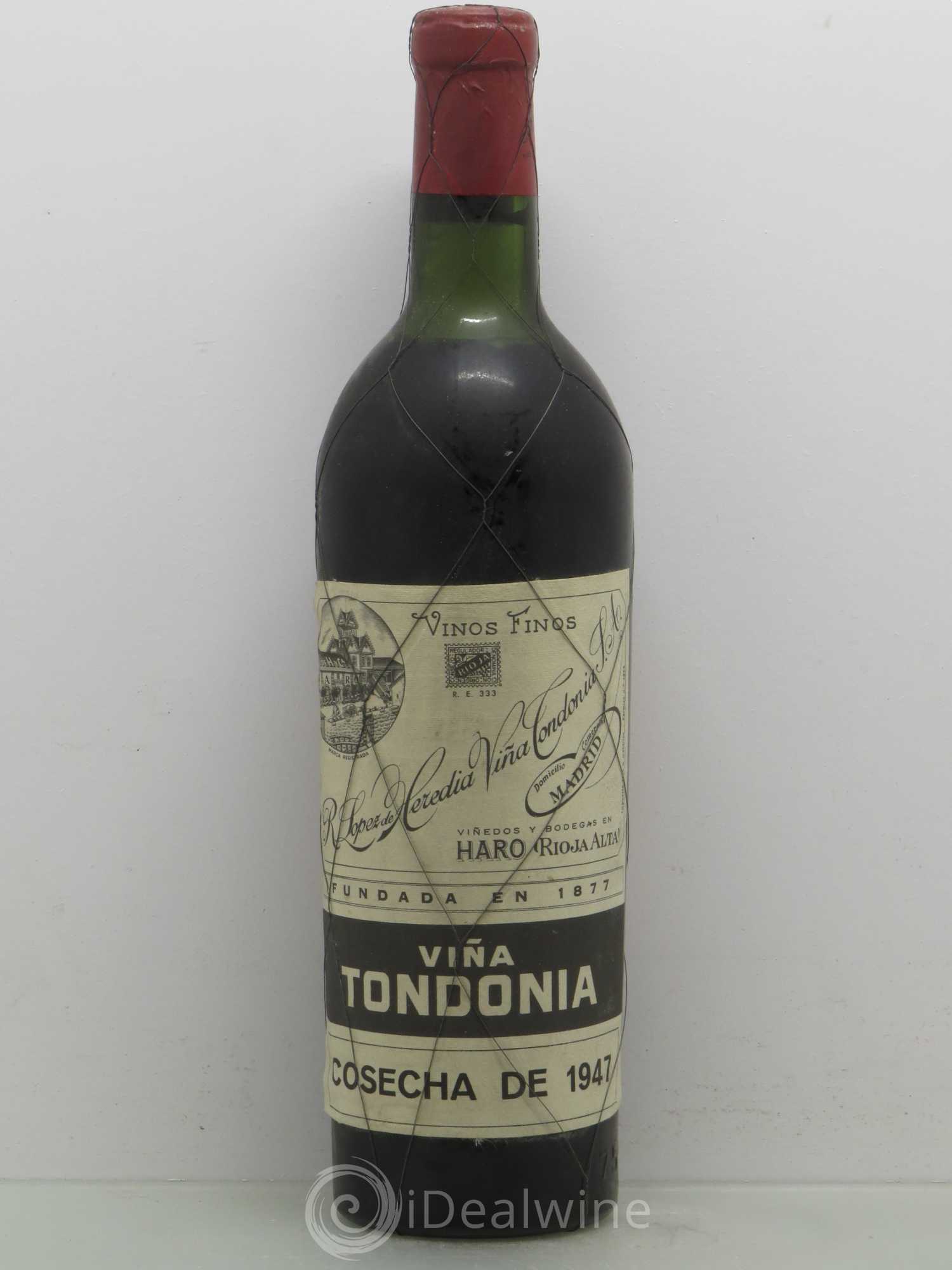 Rioja DOCA Viña Tondonia 1947 - Lot de 1 bouteille - 0