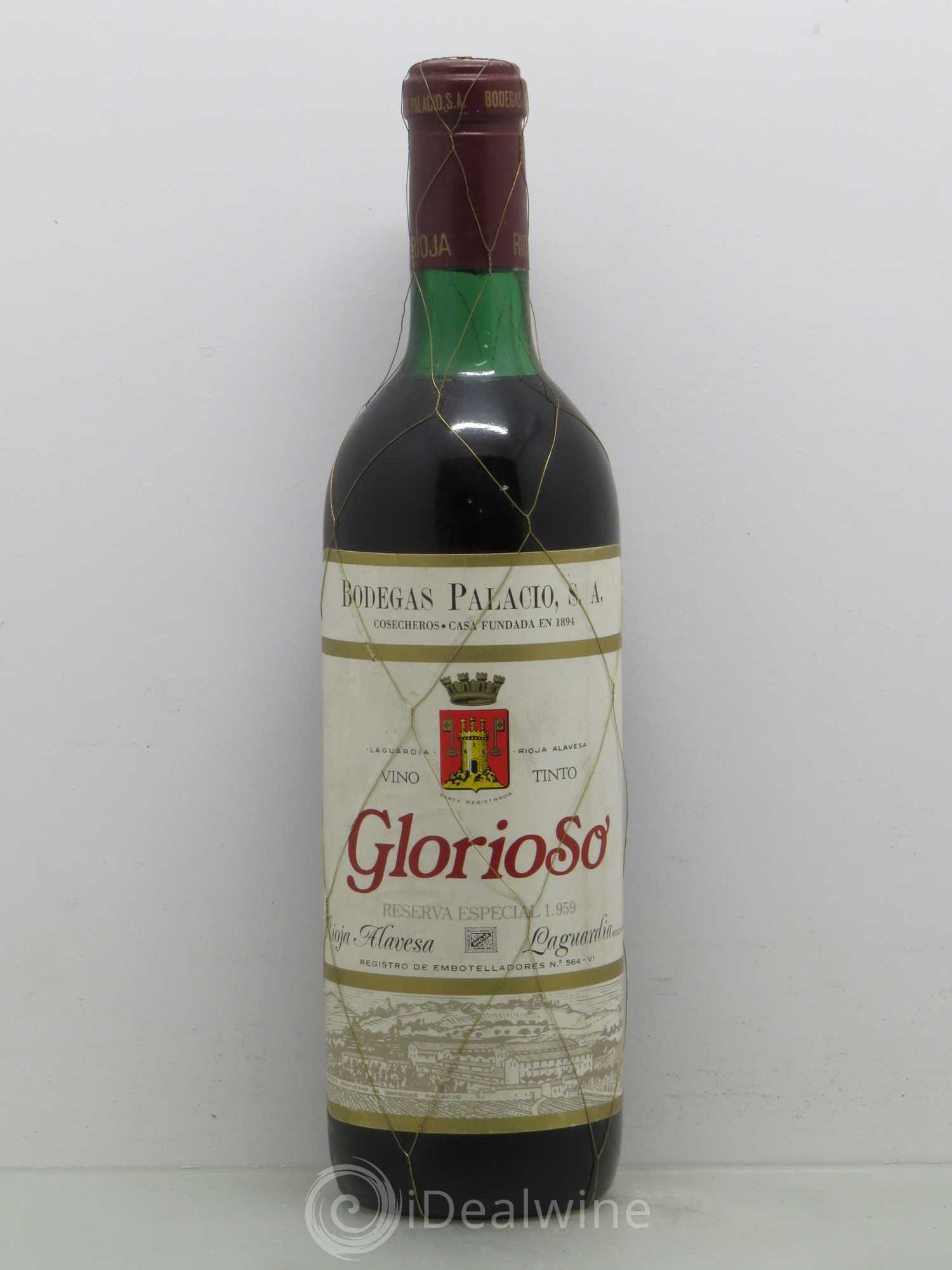 Rioja DOCA Bodegas Palacio Glorioso Reserva Especial 1959 - Lotto di 1 bottiglia - 0