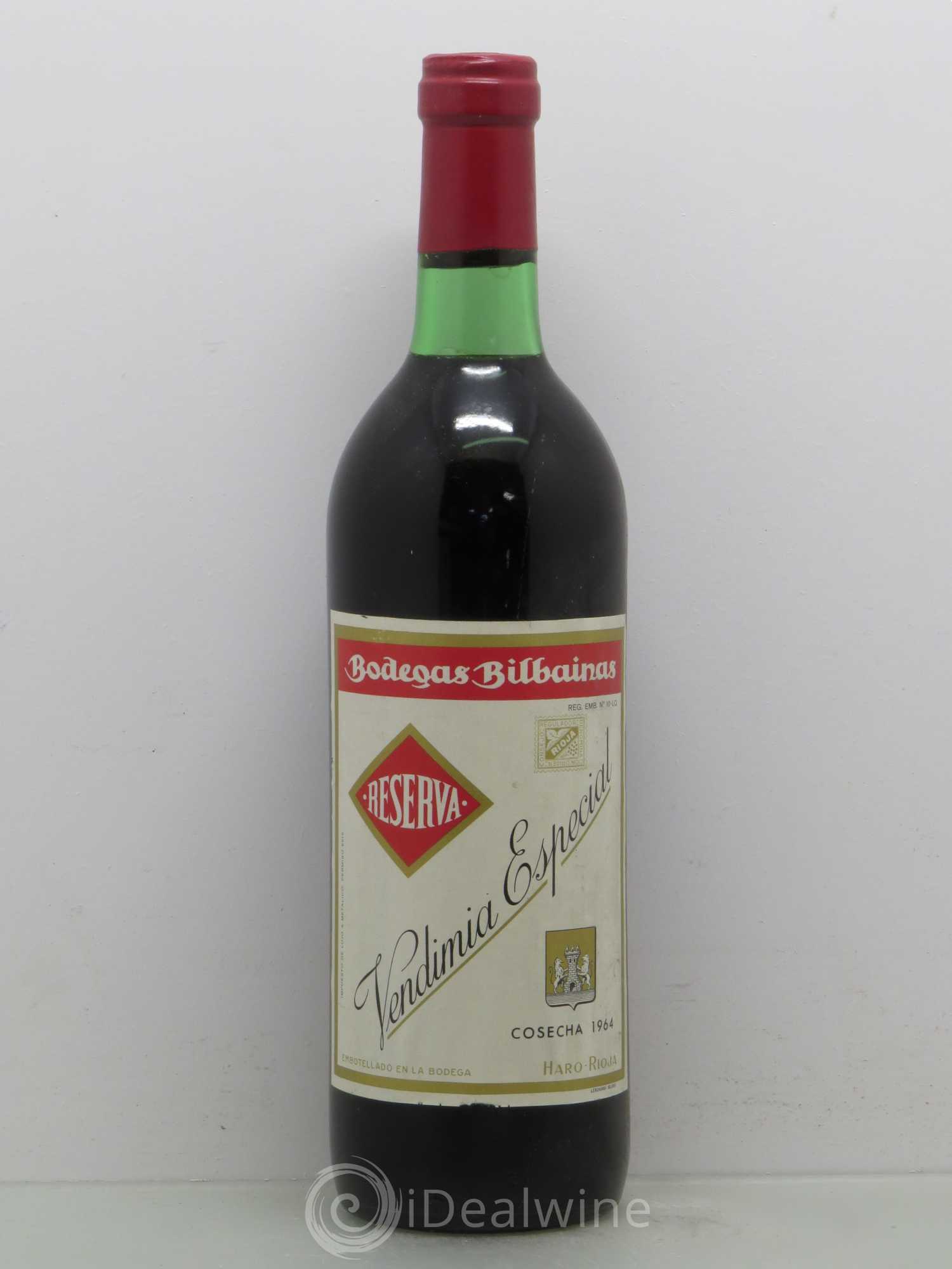 Rioja DOCA Bodegas Bilbainas Reserva Vendimia Especial 1964 - Lotto di 1 bottiglia - 0
