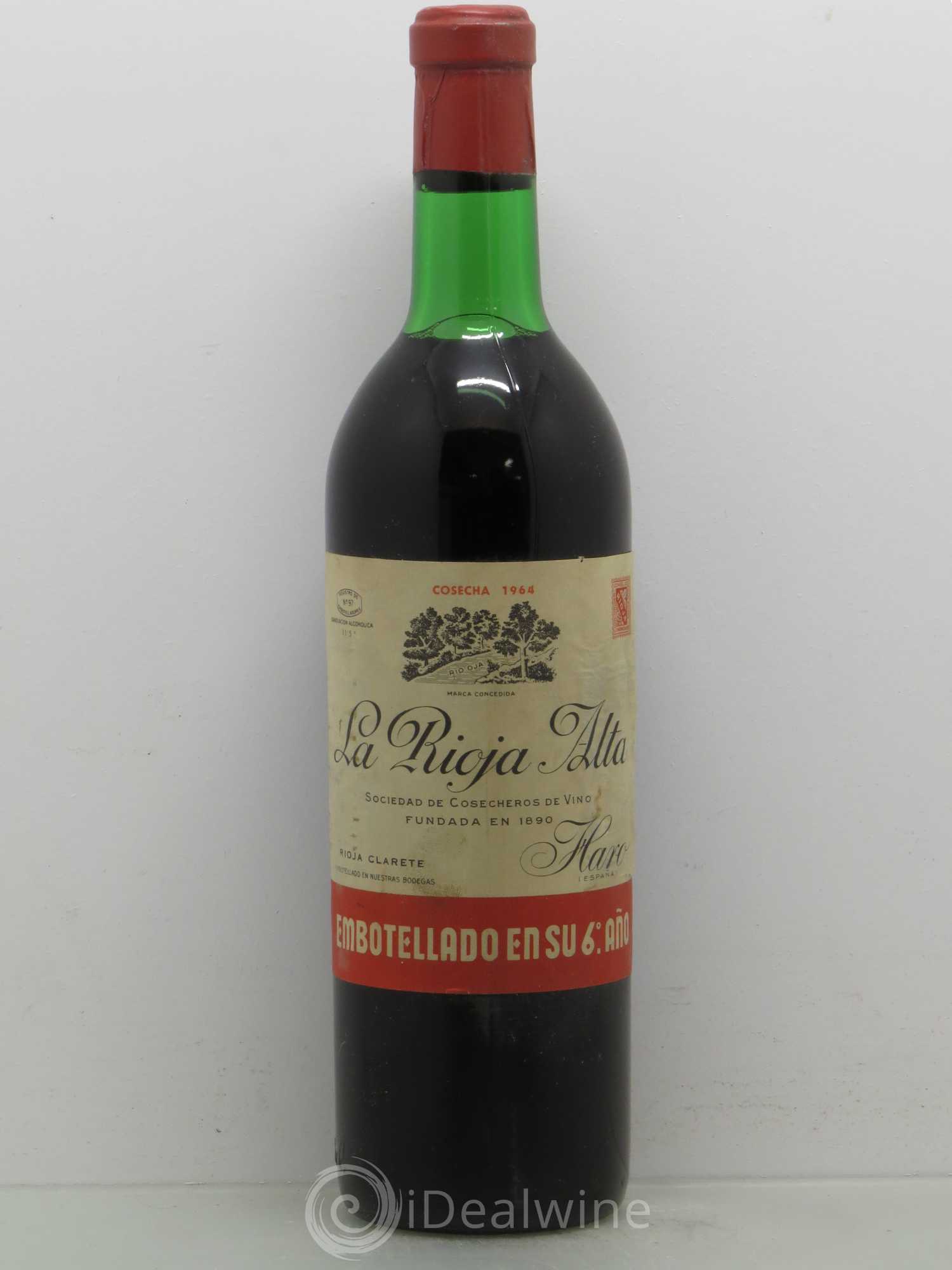 Rioja DOCA La Rioja Alta Embotellado en Su 6° Año 1964 - Lotto di 1 bottiglia - 0