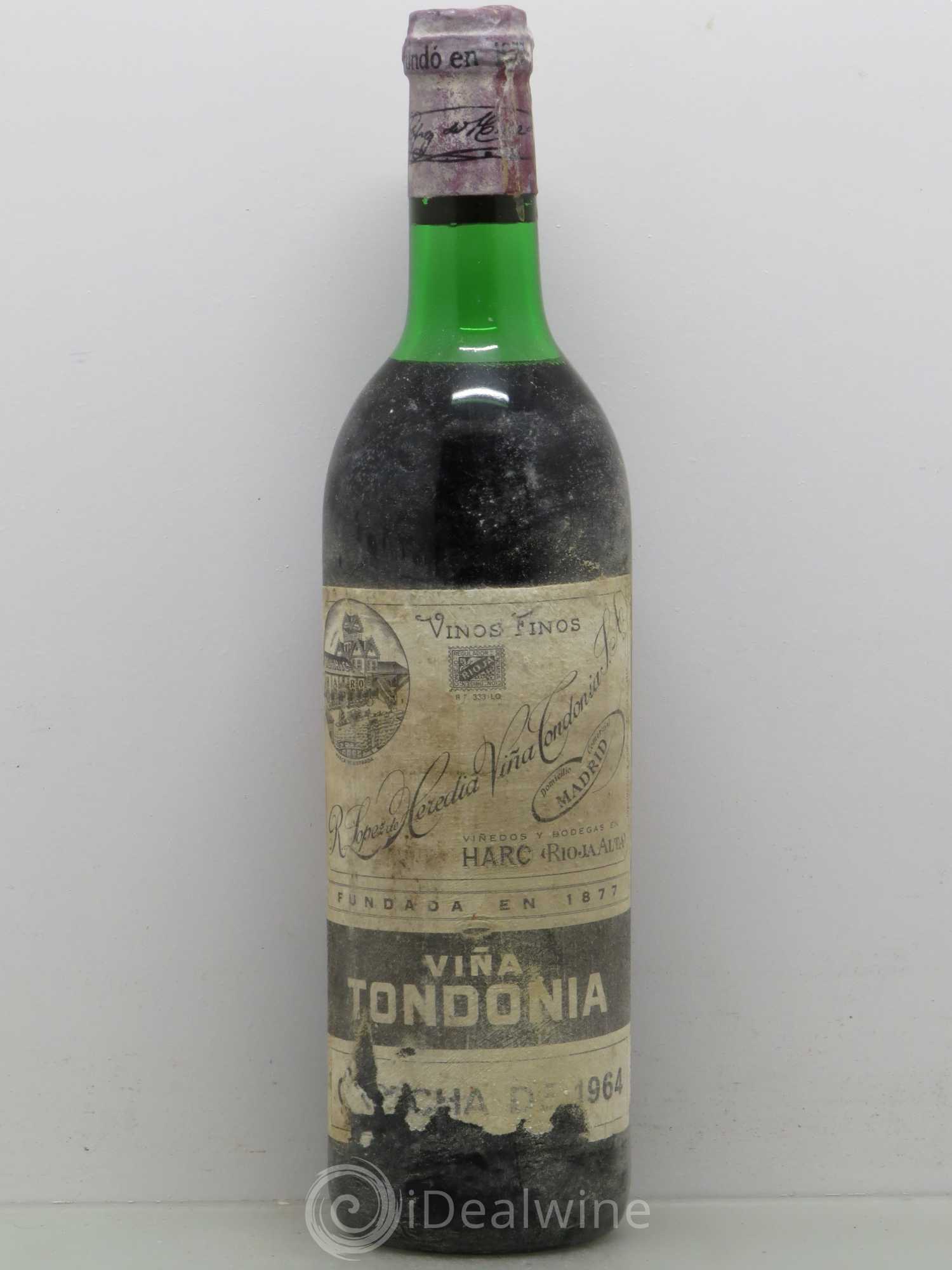 Rioja DOCA Viña Tondonia 1964 - Lot de 1 bouteille - 0