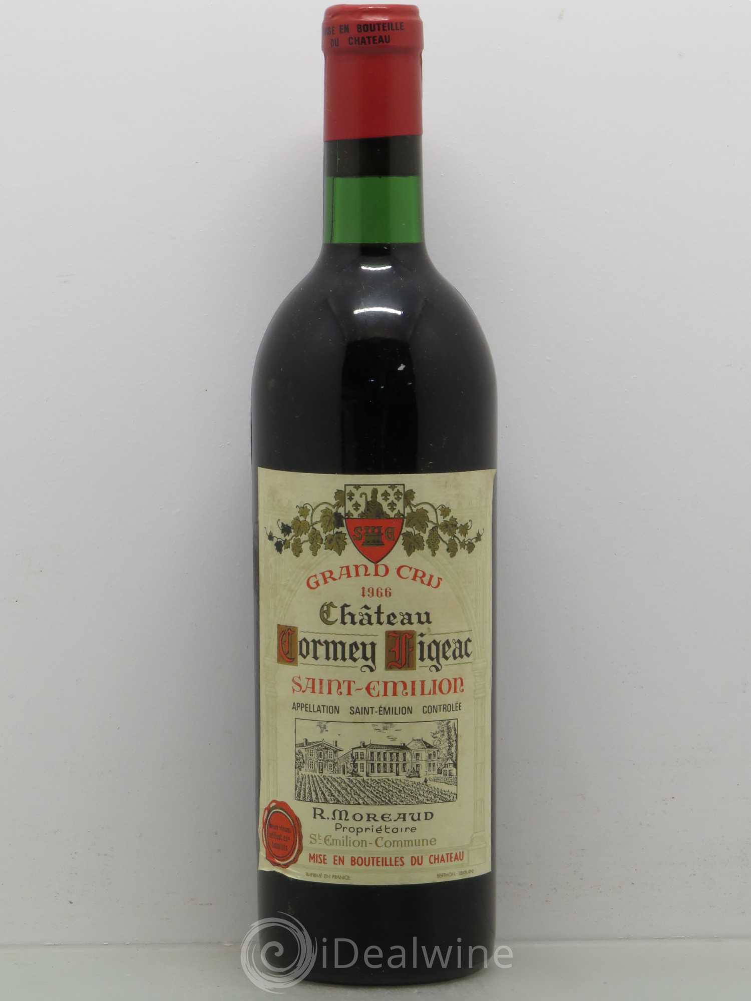 Saint-Émilion Château Cormey Figeac 1966 - Lot de 1 bouteille - 0