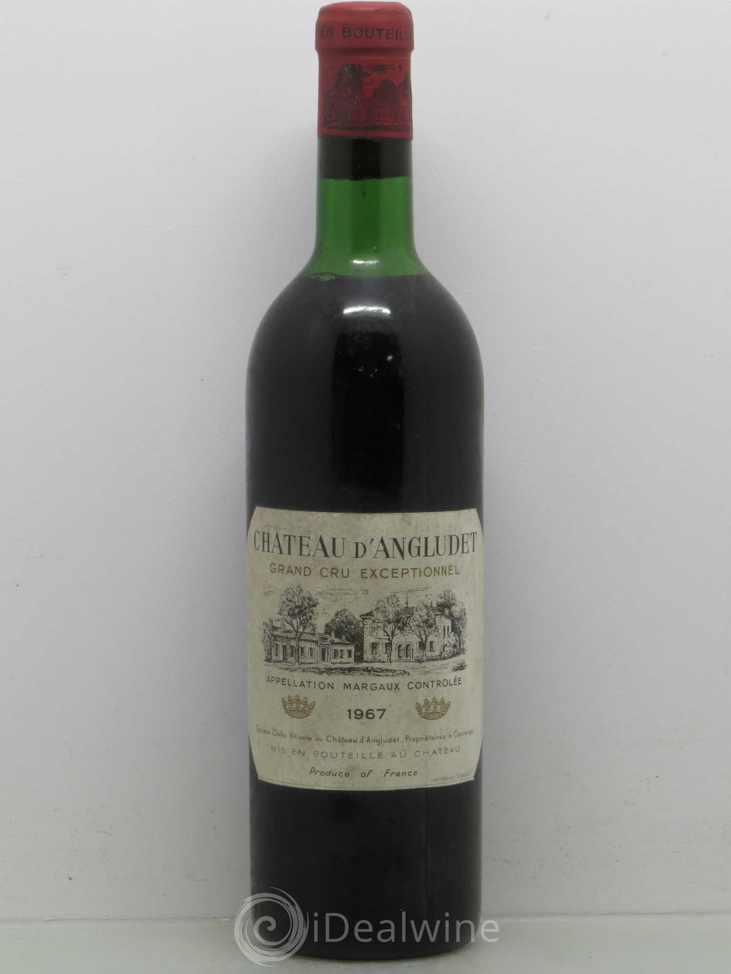 Château d' Angludet Cru Bourgeois 1967 - Lot de 1 bouteille - 0