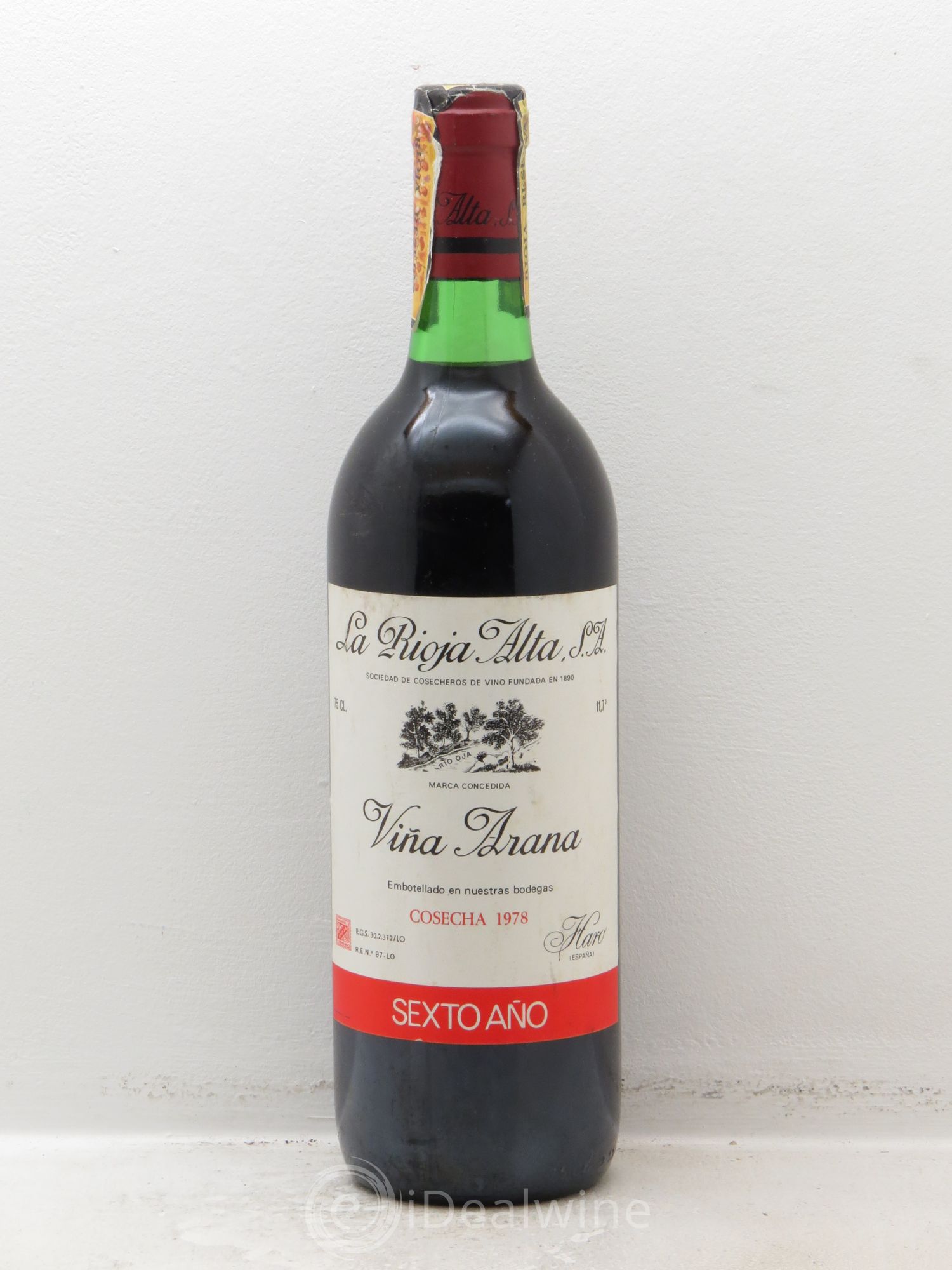 Rioja DOCA La rioja alta Vina Arana Sexto Ano 1978 - Lotto di 1 bottiglia - 0
