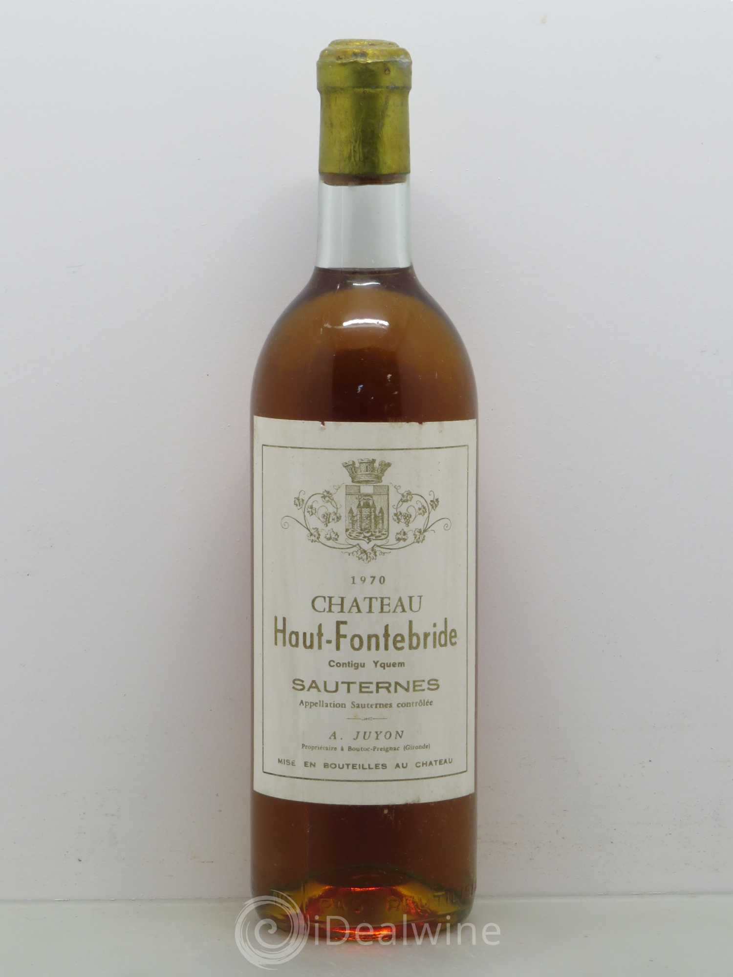 Sauternes Château Haut Fontebride 1970 - Posten von 1 Flasche - 0
