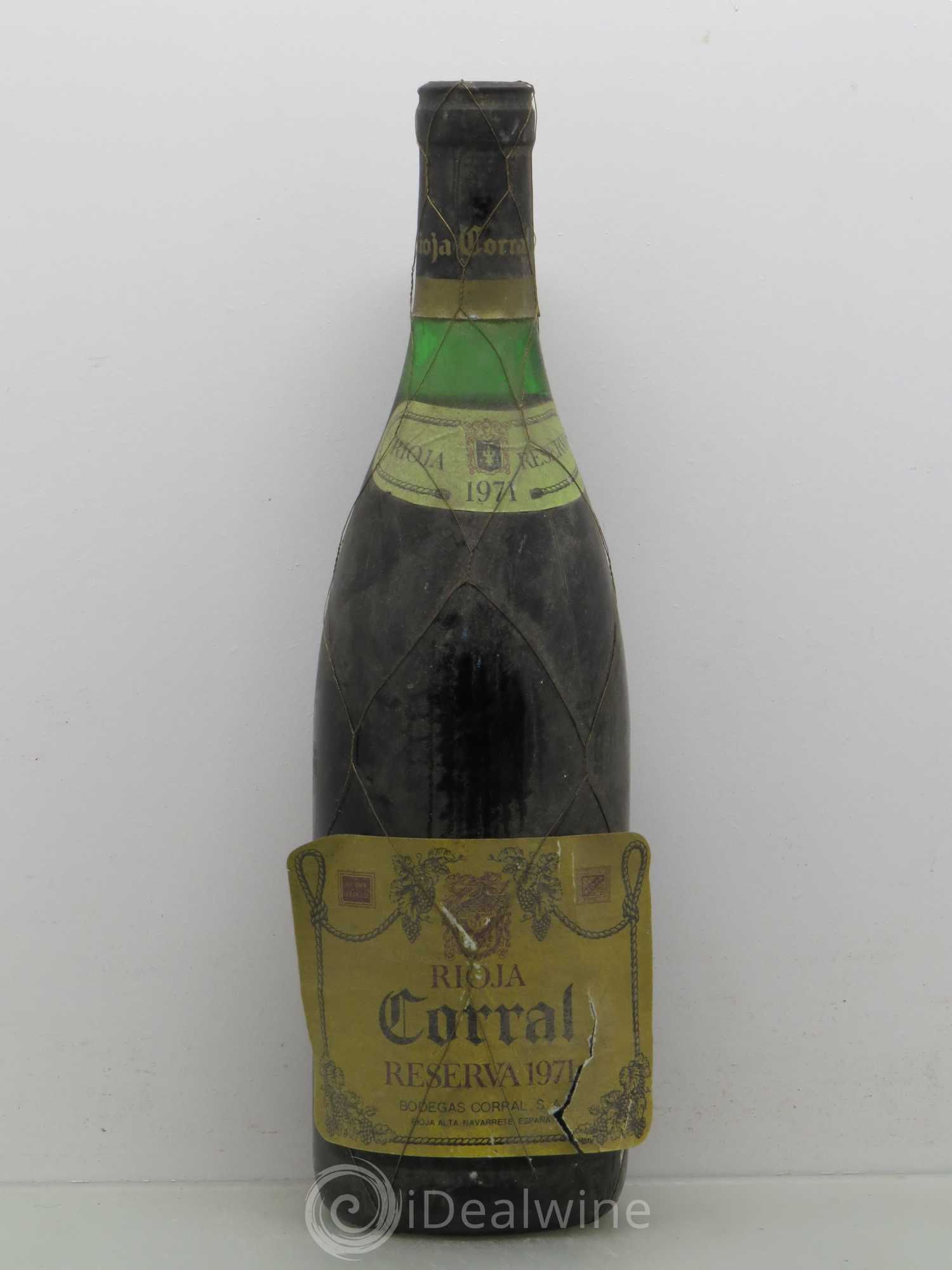 Rioja DOCA Bodegas Corral Reserva 1971 - Lotto di 1 bottiglia - 0