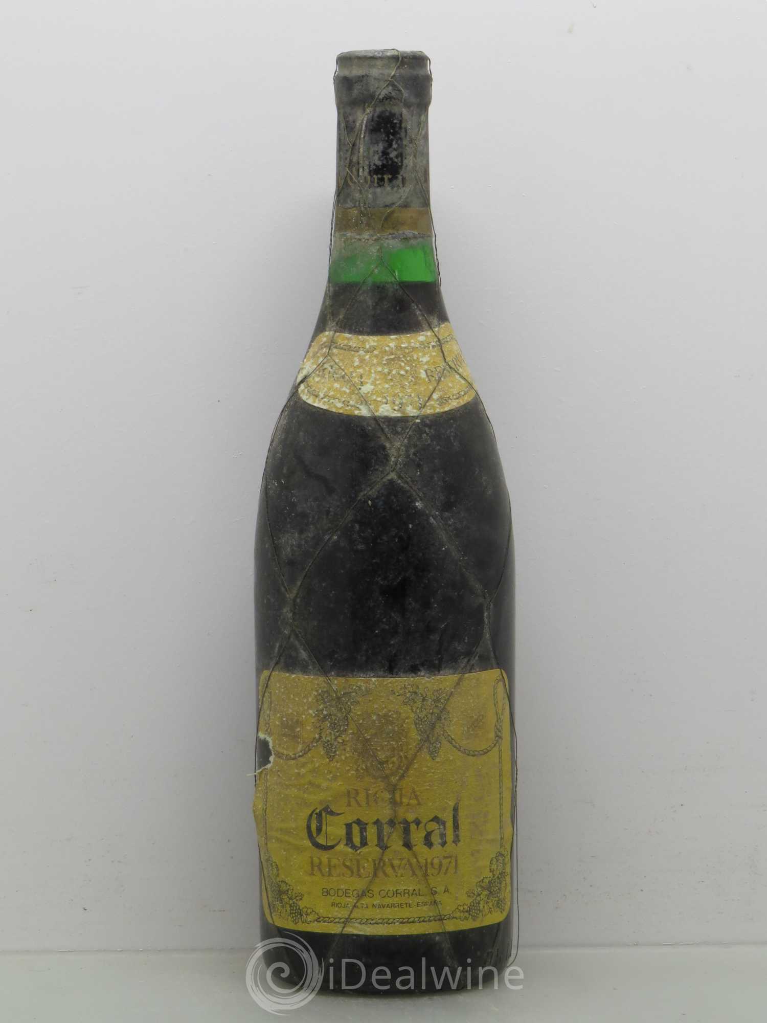 Rioja DOCA Bodegas Corral Reserva 1971 - Posten von 1 Flasche - 0