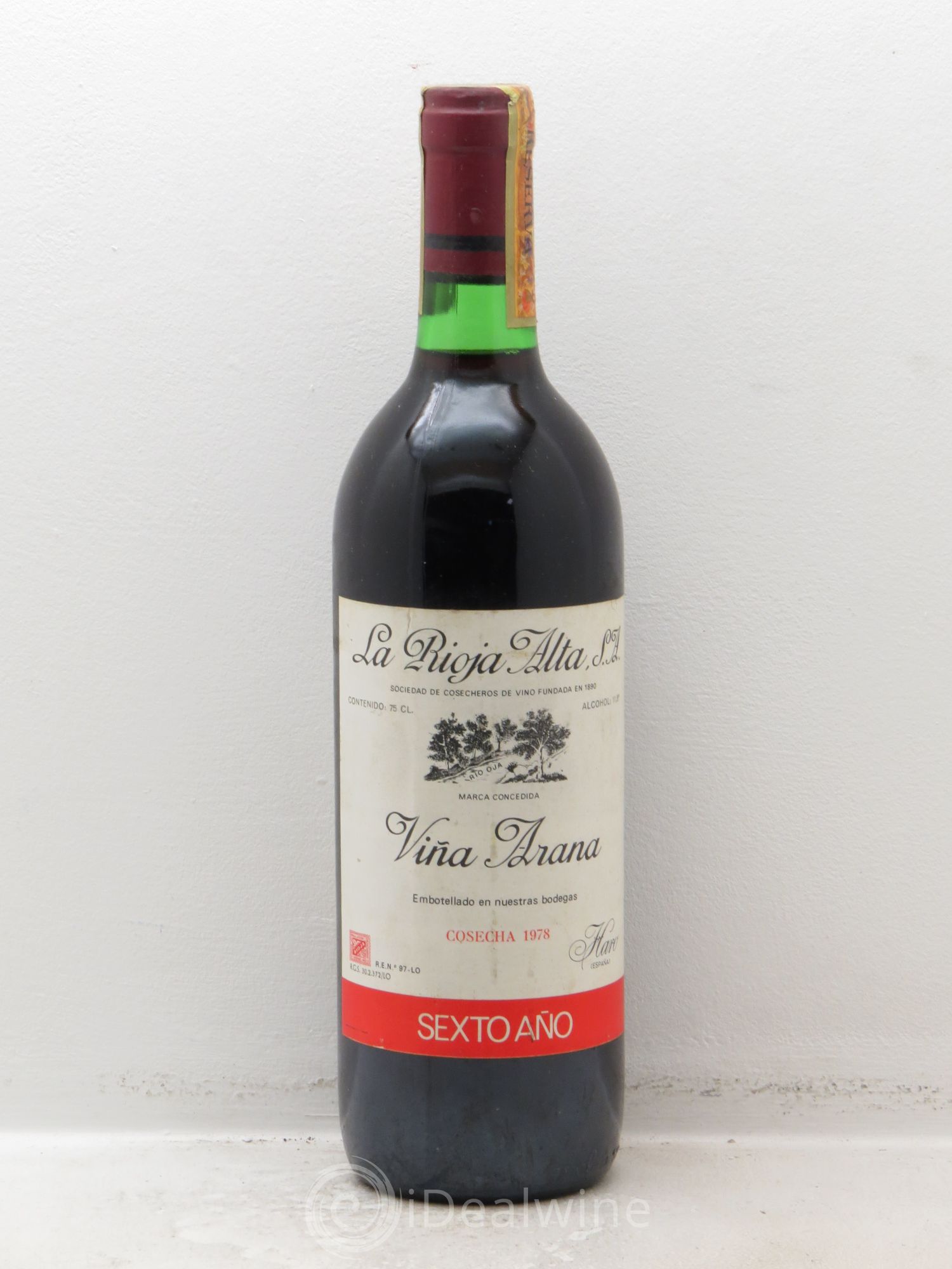 Rioja DOCA La rioja alta Vina Arana Sexto Ano 1978 - Lotto di 1 bottiglia - 0