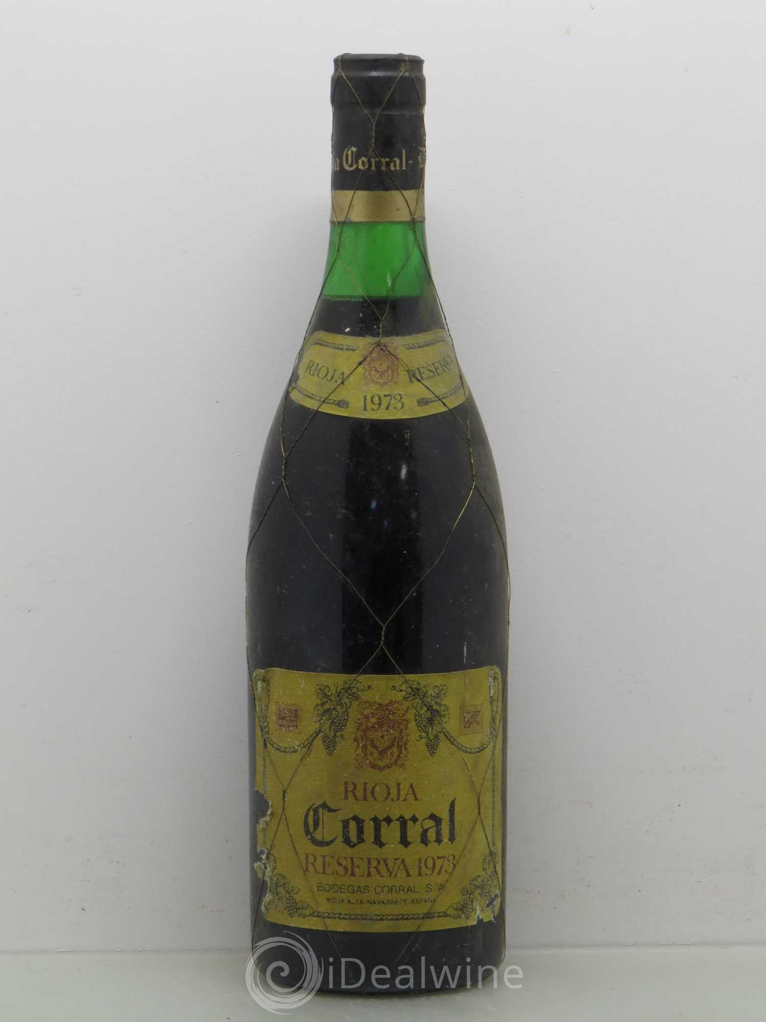Rioja DOCA Bodegas Corral Reserva 1973 - Lot de 1 bouteille - 0