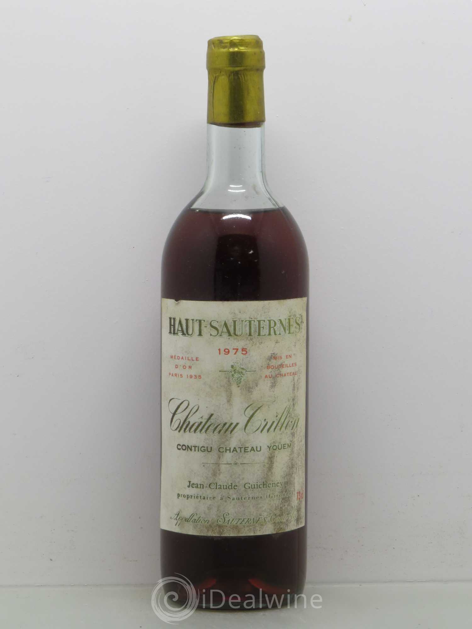 Sauternes Château Trillon 1975 - Lotto di 1 bottiglia - 0