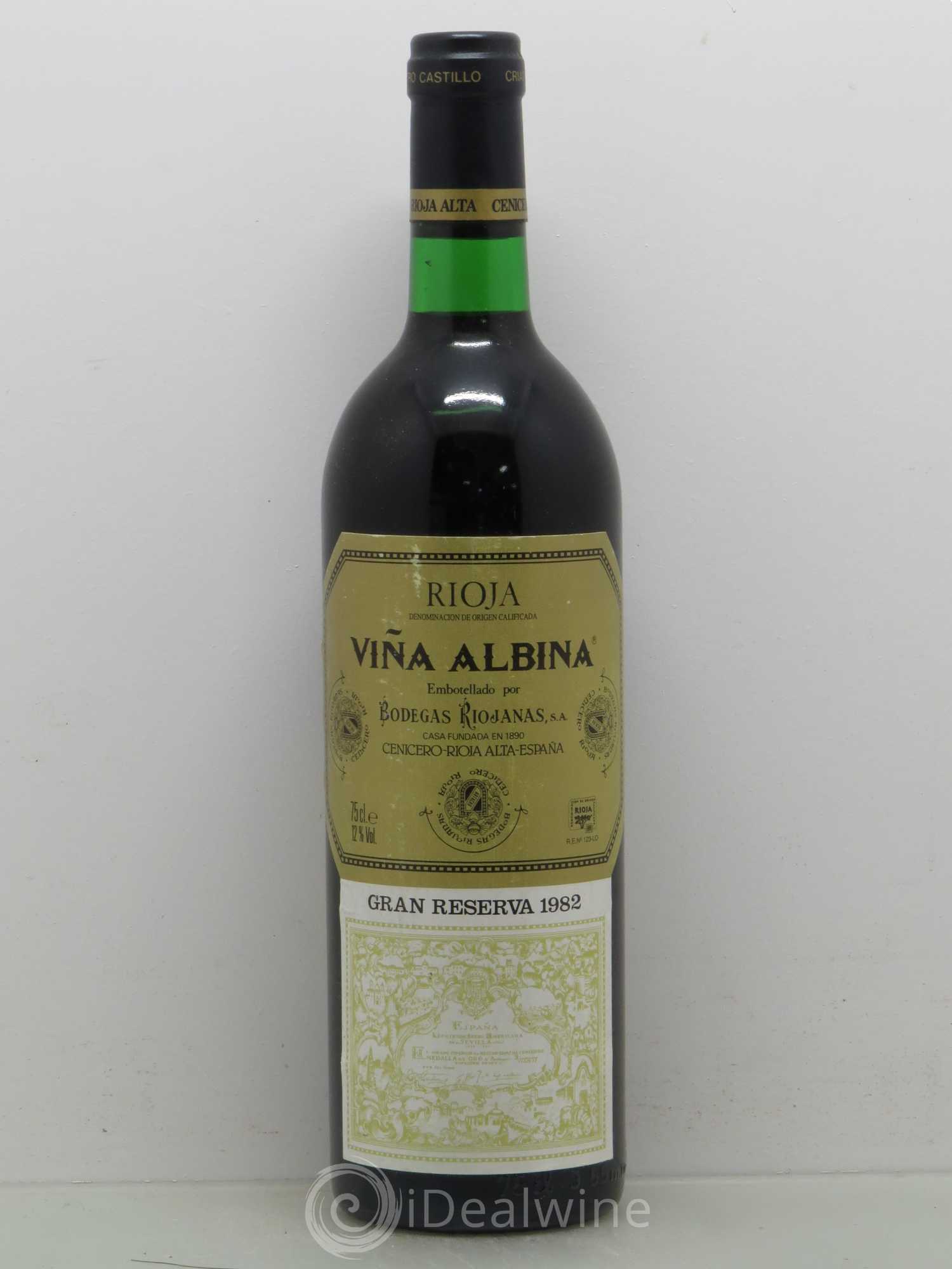 Rioja DOCA Viña Albina Gran Reserva 1982 - Lotto di 1 bottiglia - 0