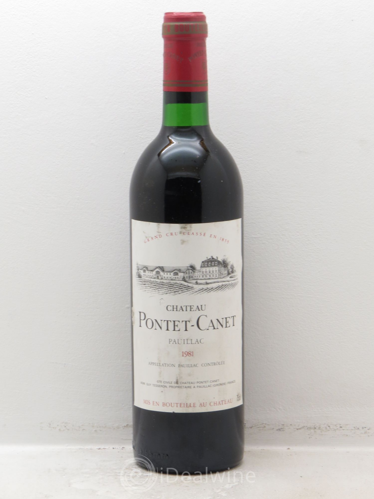 Château Pontet Canet 5ème Grand Cru Classé 1981 - Lot de 1 bouteille - 0