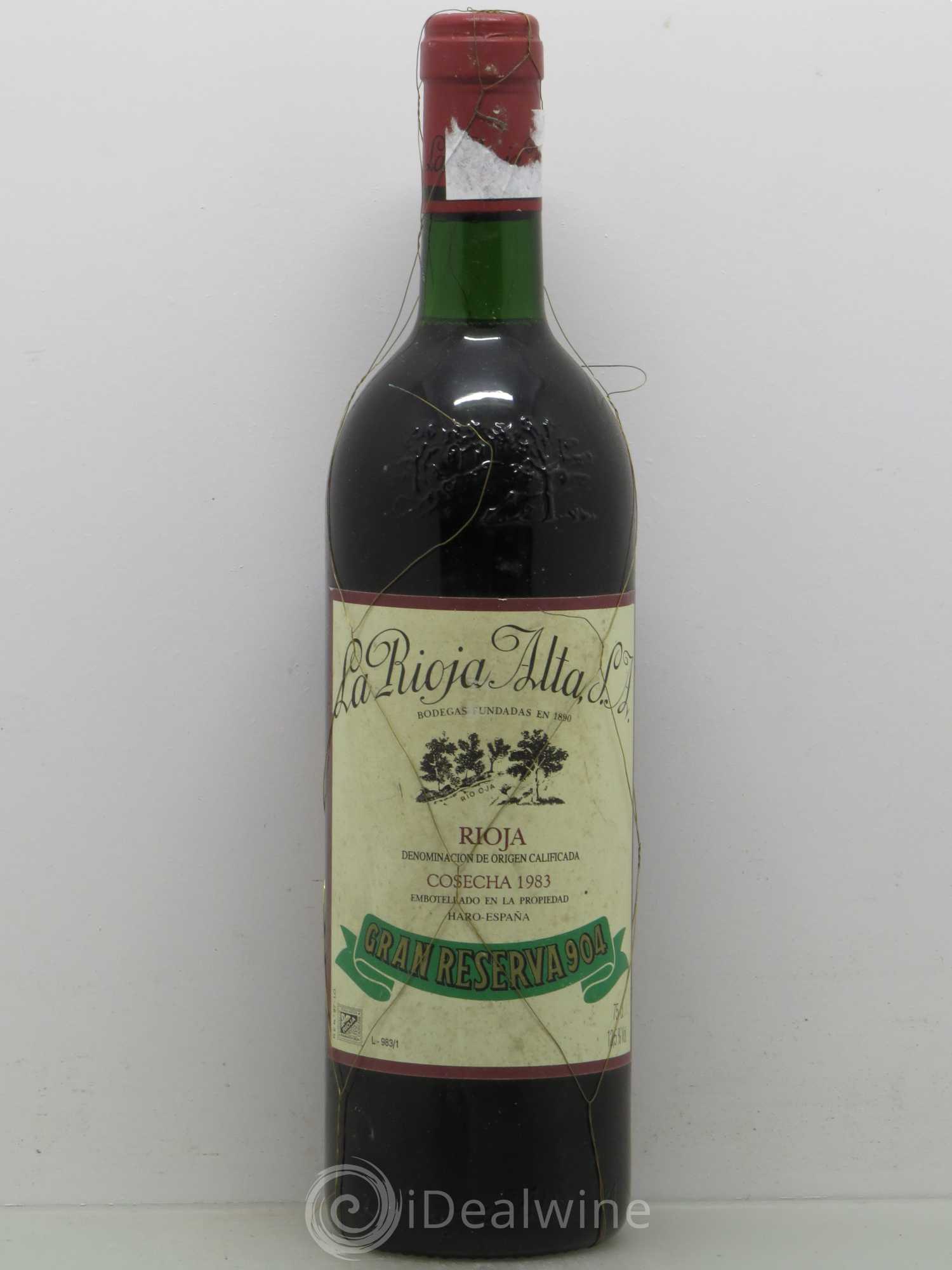 Rioja DOCa Gran Reserva 904 La Rioja Alta 1983 - Lot of 1 bottle - 0