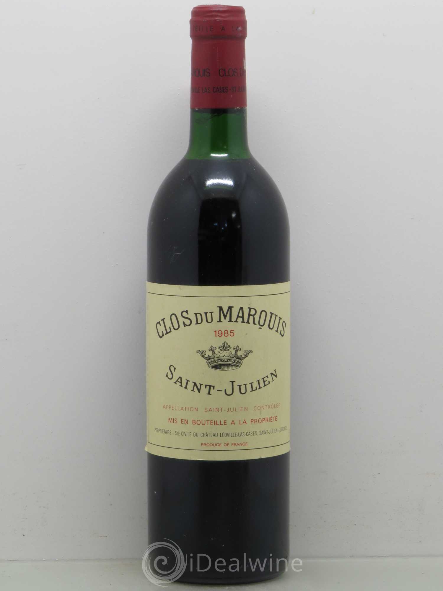 Clos du Marquis 1985 - Lot de 1 bouteille - 0
