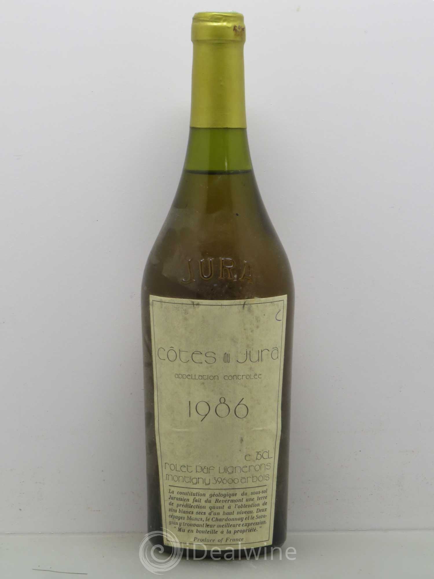 Côtes du Jura Rolet 1986 - Lot de 1 bouteille - 0