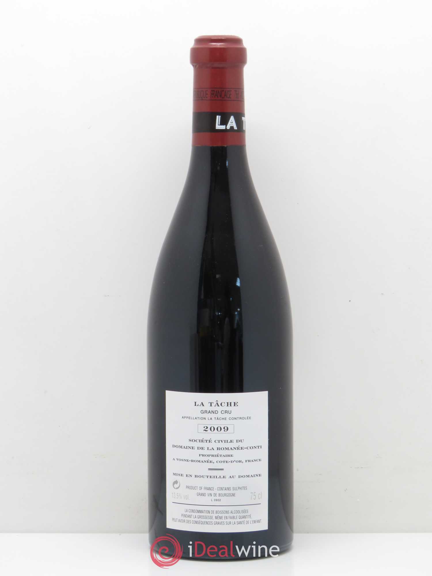 La Tâche Grand Cru Domaine de la Romanée-Conti 2009 - Lot de 1 bouteille - 1