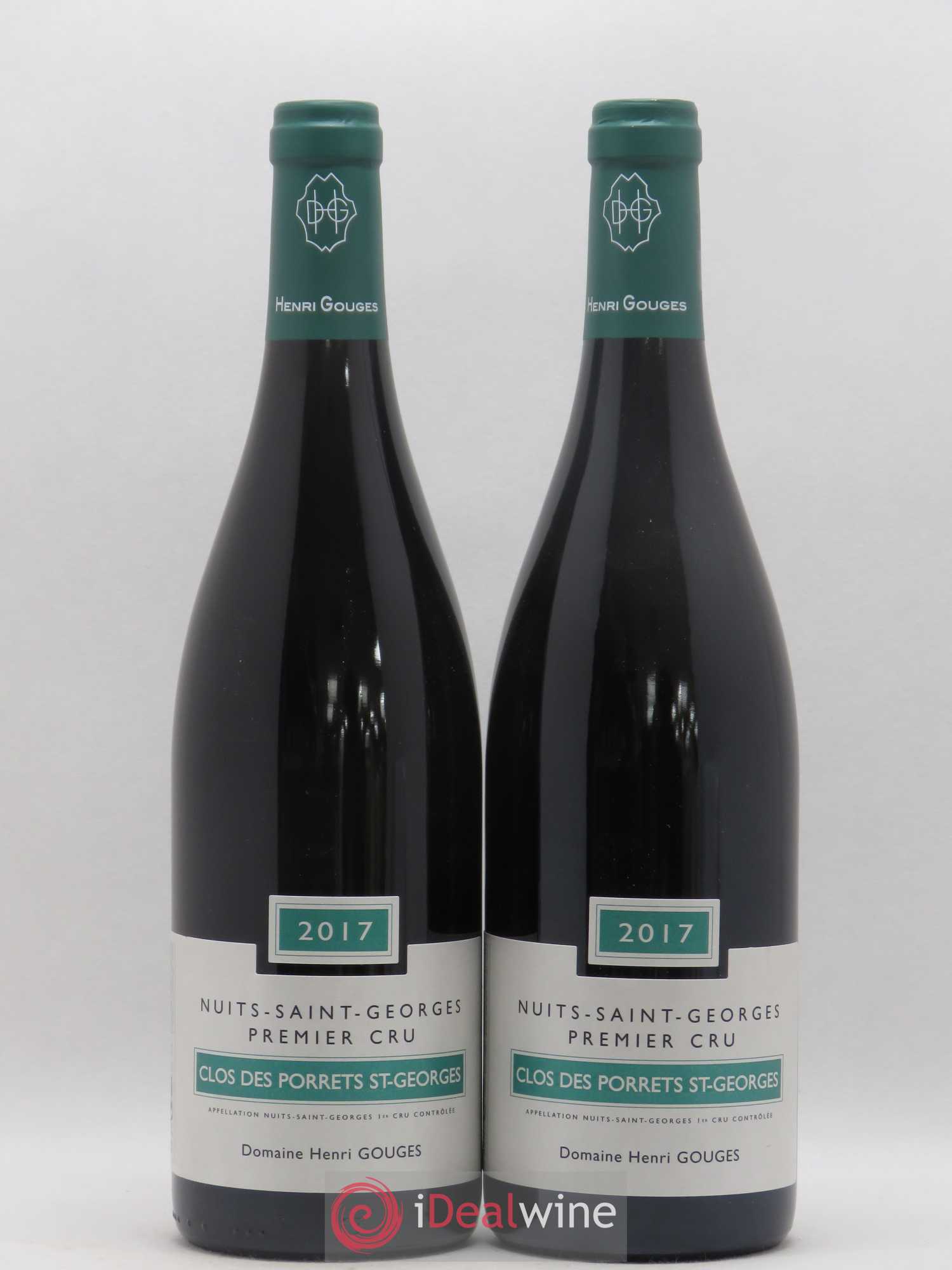 Nuits-Saint-Georges 1er Cru Clos des Porrets St Georges Henri Gouges 2017 - Lot de 2 bouteilles - 0