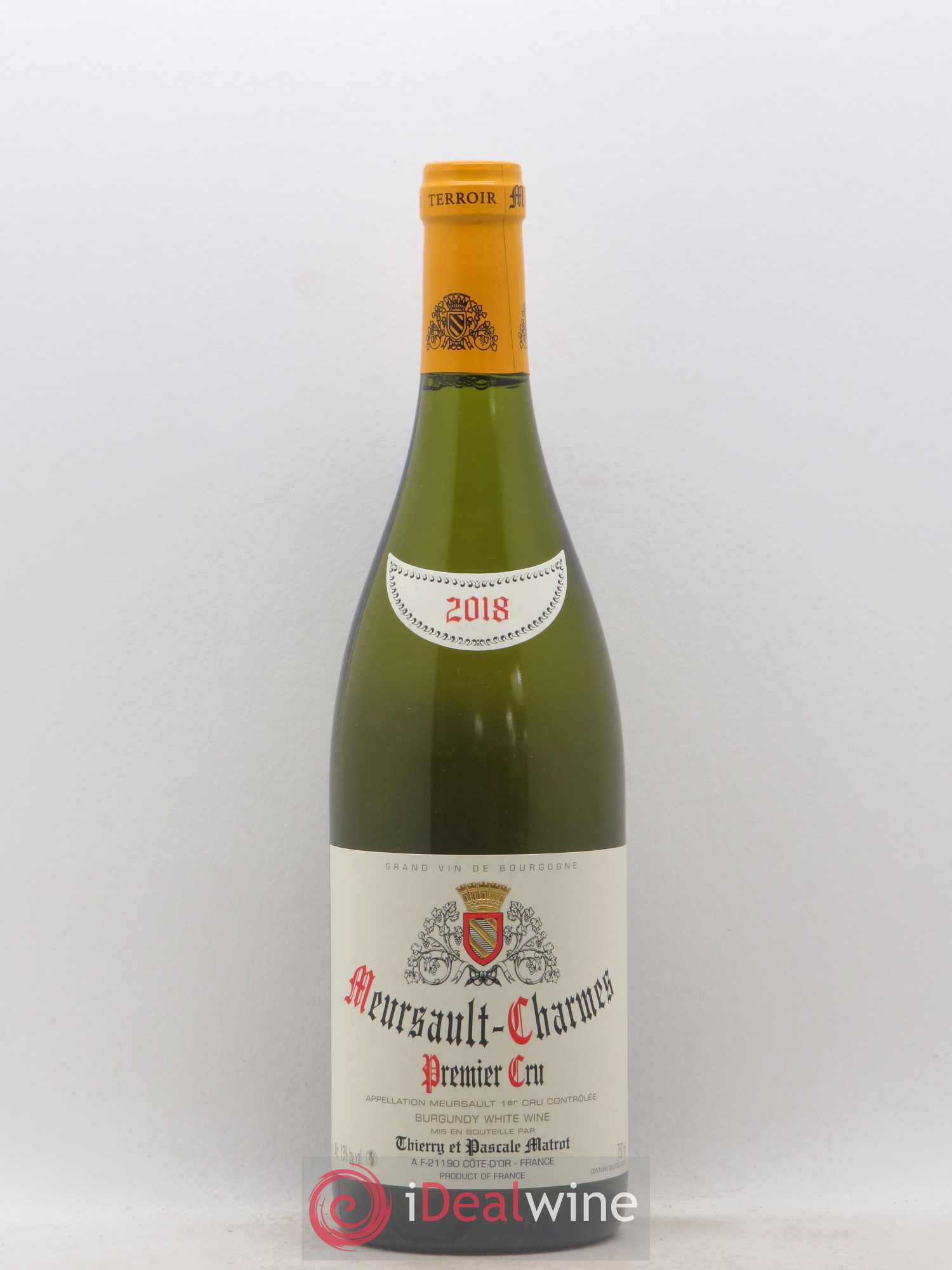 Meursault 1er Cru Charmes Matrot (Domaine) 2018 - Lot de 1 bouteille - 0