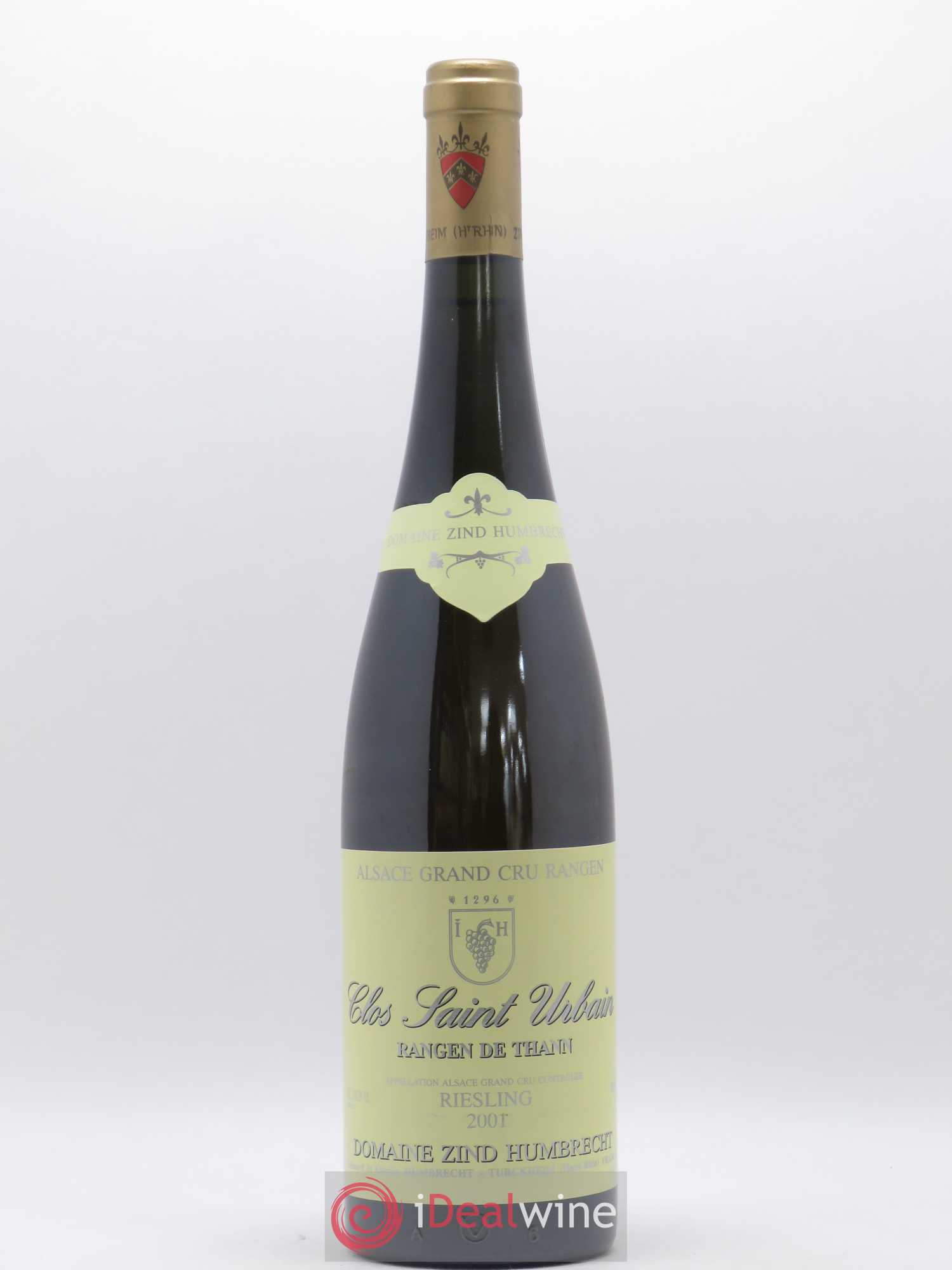 Alsace Riesling Grand Cru Rangen de Thann Clos Saint Urbain Zind-Humbrecht (Domaine) 2001 - Lot de 1 bouteille - 0