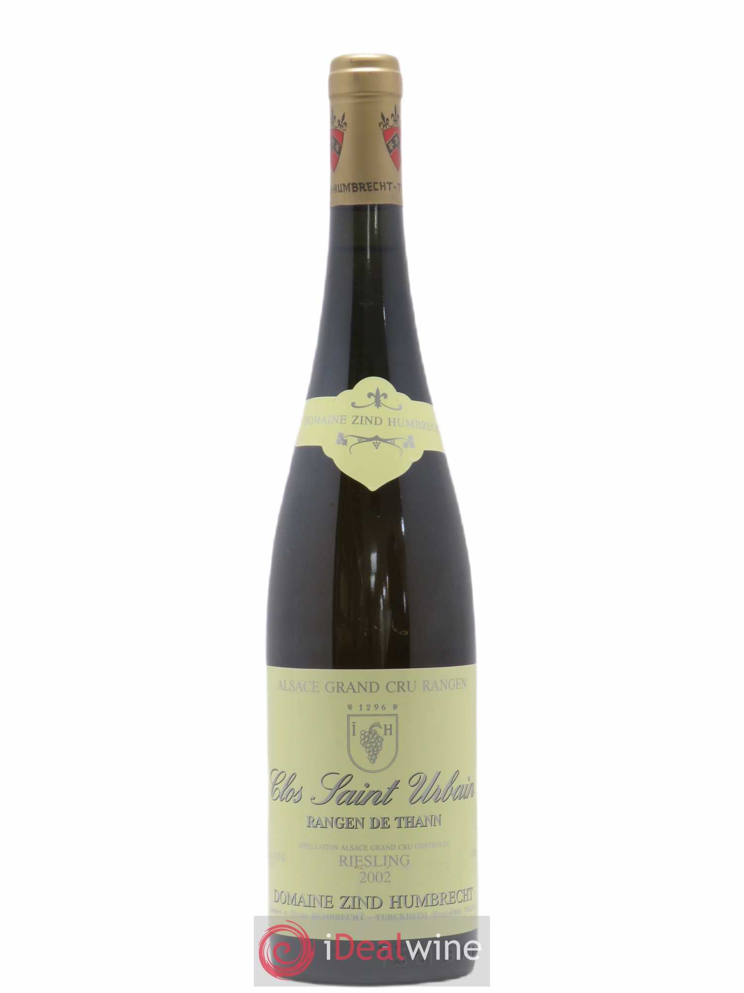 Alsace Riesling Grand Cru Rangen de Thann Clos Saint Urbain Zind-Humbrecht (Domaine) 2002 - Lot de 1 bouteille - 0