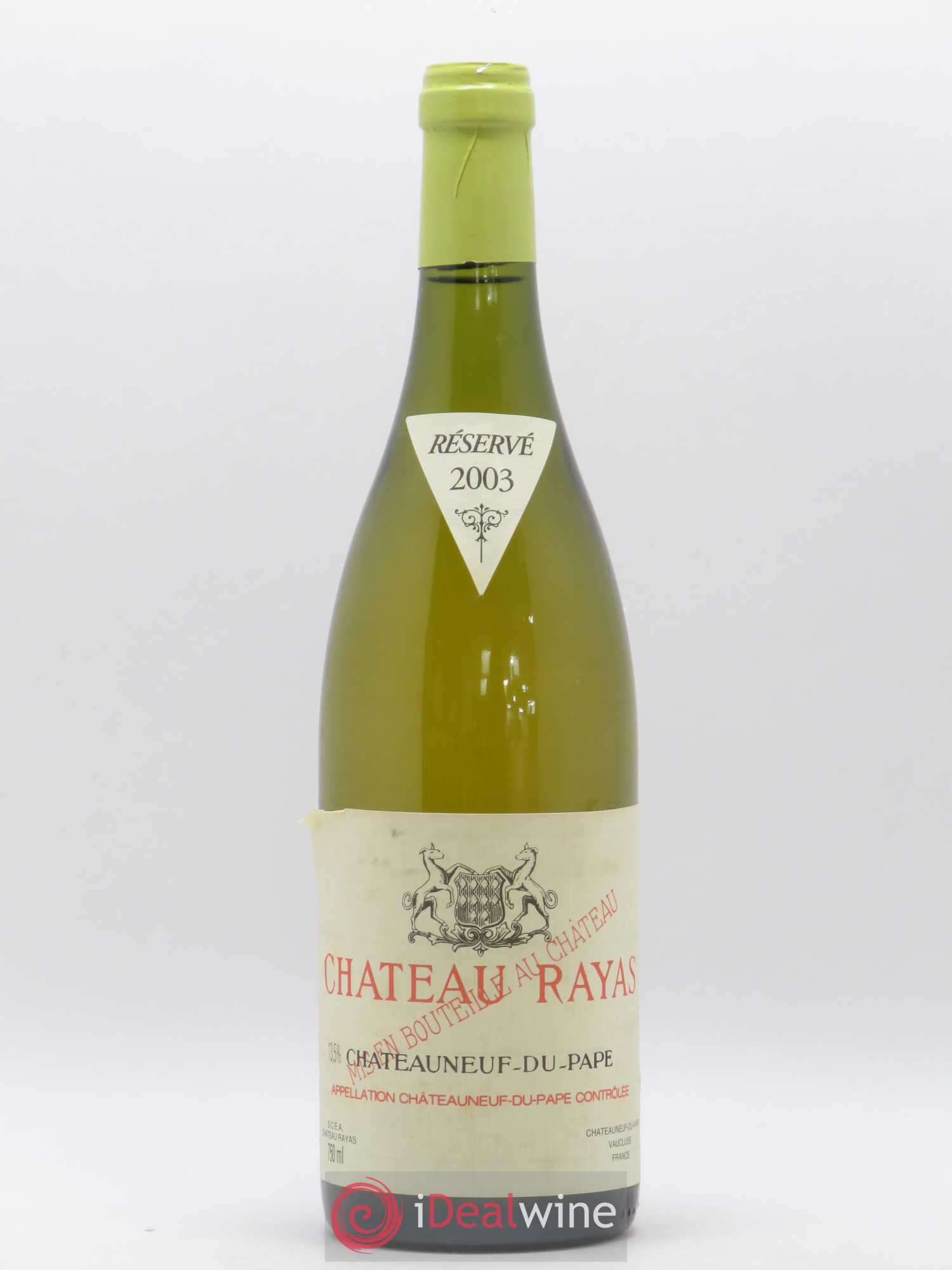 Châteauneuf-du-Pape Château Rayas Emmanuel Reynaud 2003 - Lot de 1 bouteille - 0