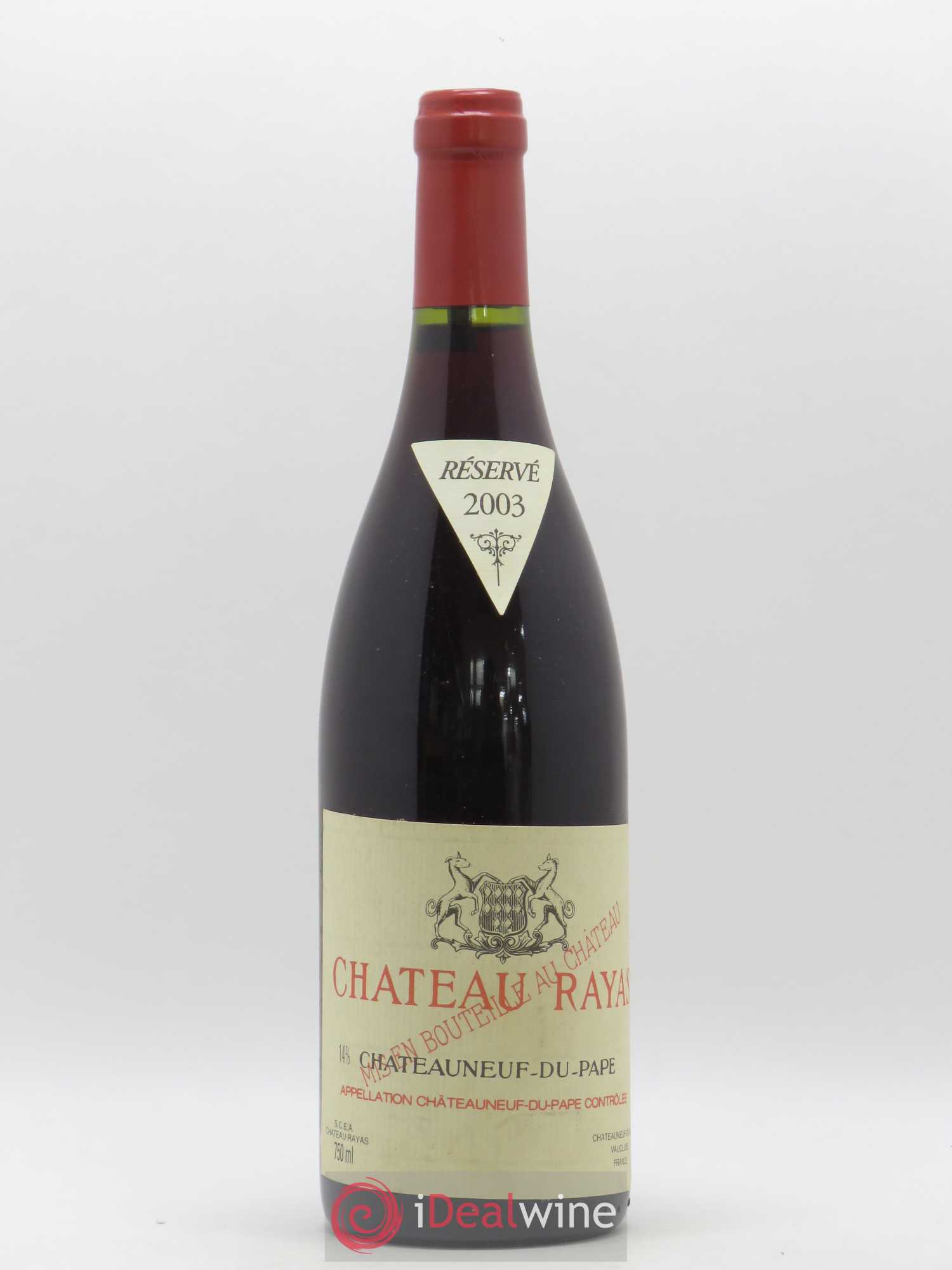 Châteauneuf-du-Pape Château Rayas Emmanuel Reynaud 2003 - Lot de 1 bouteille - 0