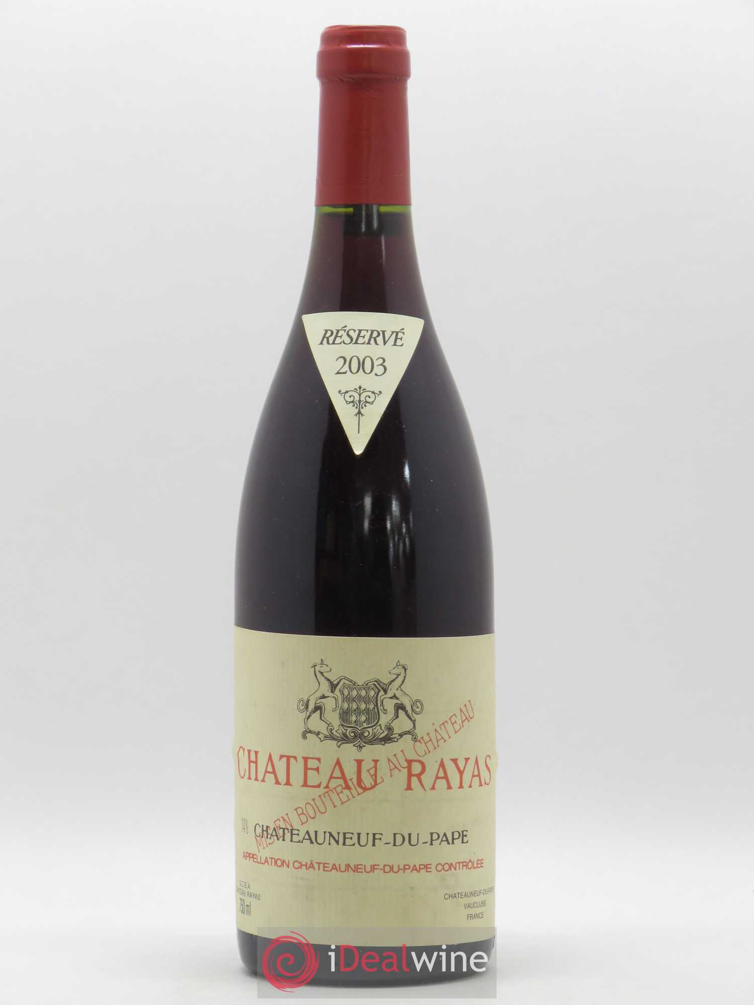 Châteauneuf-du-Pape Château Rayas Emmanuel Reynaud 2003 - Lot de 1 bouteille - 0
