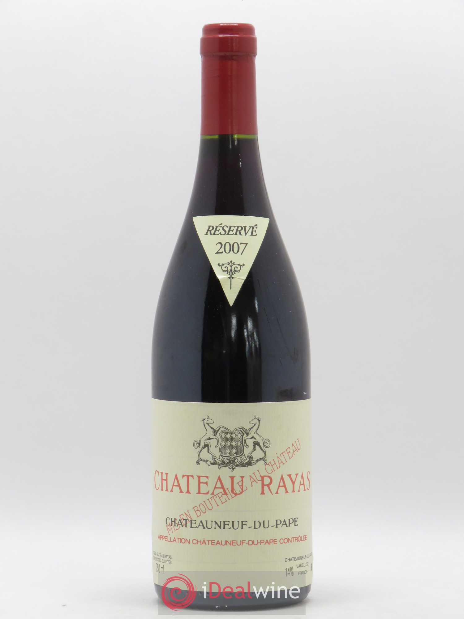 Châteauneuf-du-Pape Château Rayas Emmanuel Reynaud 2007 - Lot de 1 bouteille - 0