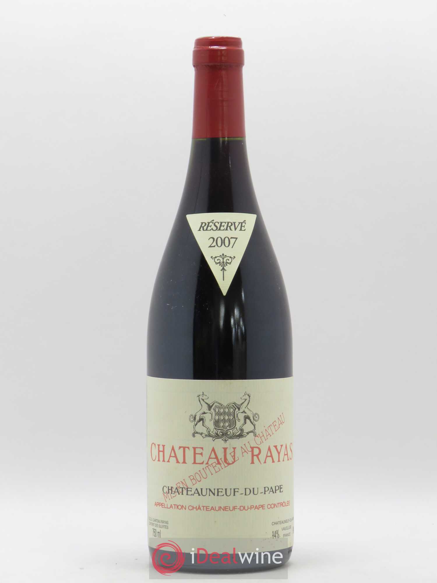 Châteauneuf-du-Pape Château Rayas Emmanuel Reynaud 2007 - Lot de 1 bouteille - 0