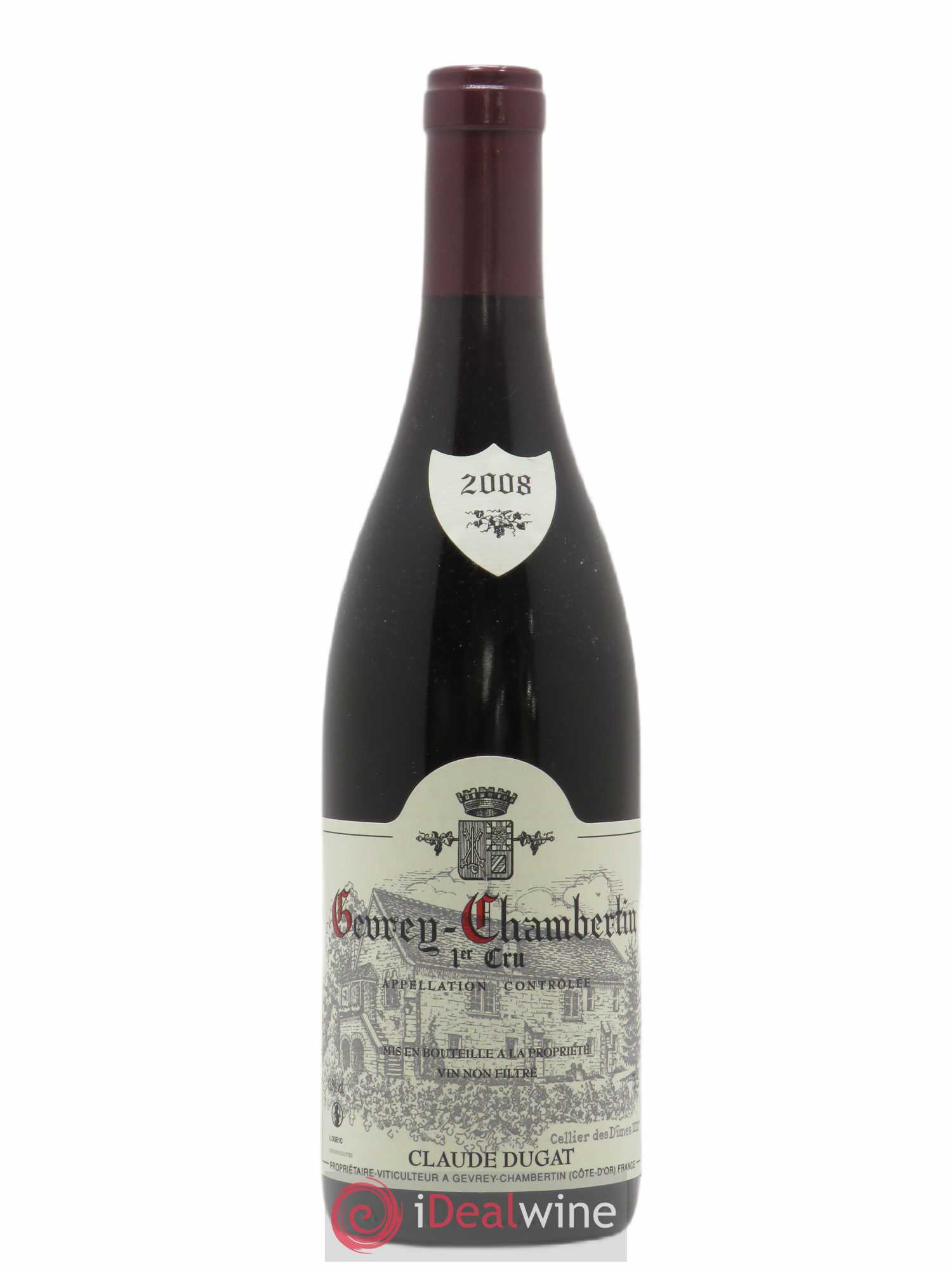 Gevrey-Chambertin 1er Cru Claude Dugat 2008 - Lot de 1 bouteille - 0
