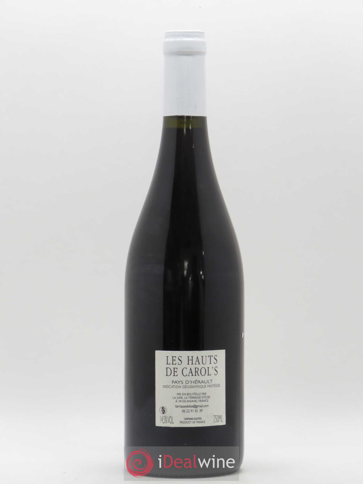 Pays d'Hérault Les Hauts de Carol's Terrasse d'Elise (Domaine de la) 2017 - Lot de 1 bouteille - 1