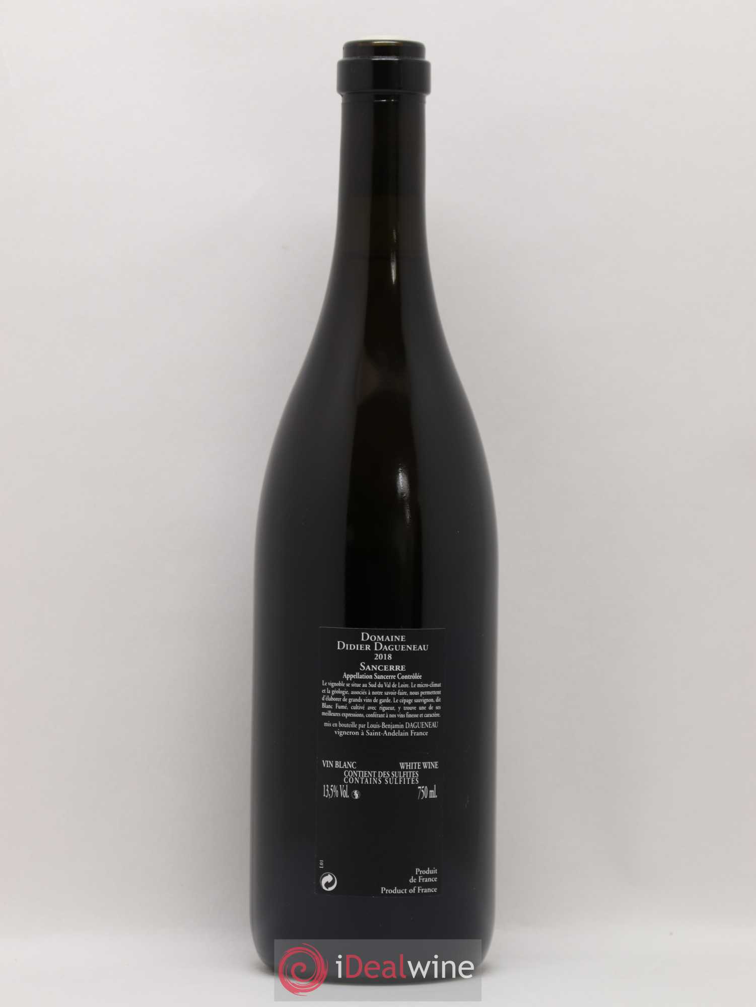 Sancerre Le Mont Damné Chavignol Dagueneau (Domaine Didier - Louis-Benjamin) 2018 - Lot de 1 bouteille - 1