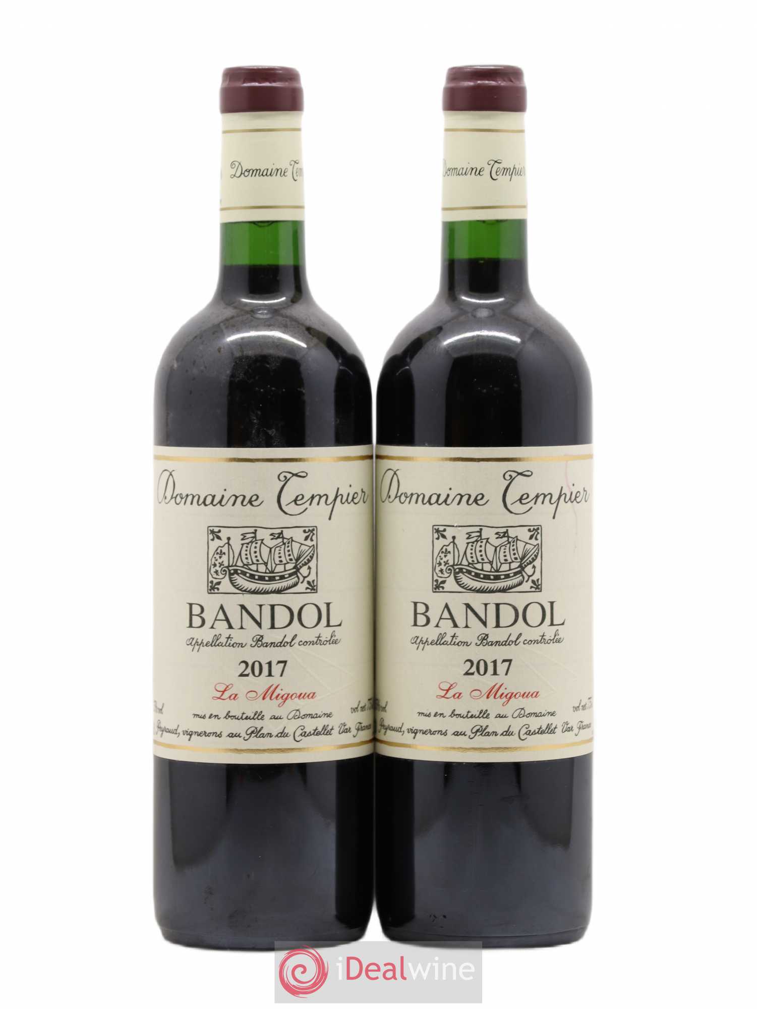 Bandol Domaine Tempier Cuvée La Migoua Famille Peyraud 2017 - Lot de 2 bouteilles - 0