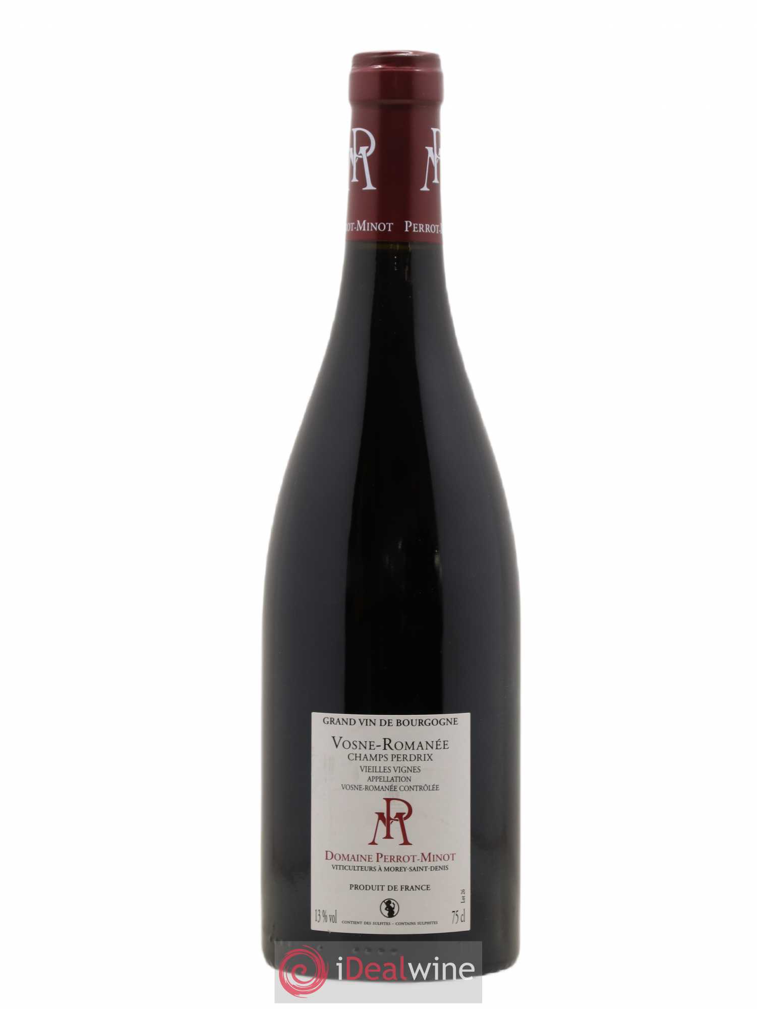 Vosne-Romanée Champs Perdrix Vieilles Vignes Perrot-Minot 2019 - Lot de 1 bouteille - 1